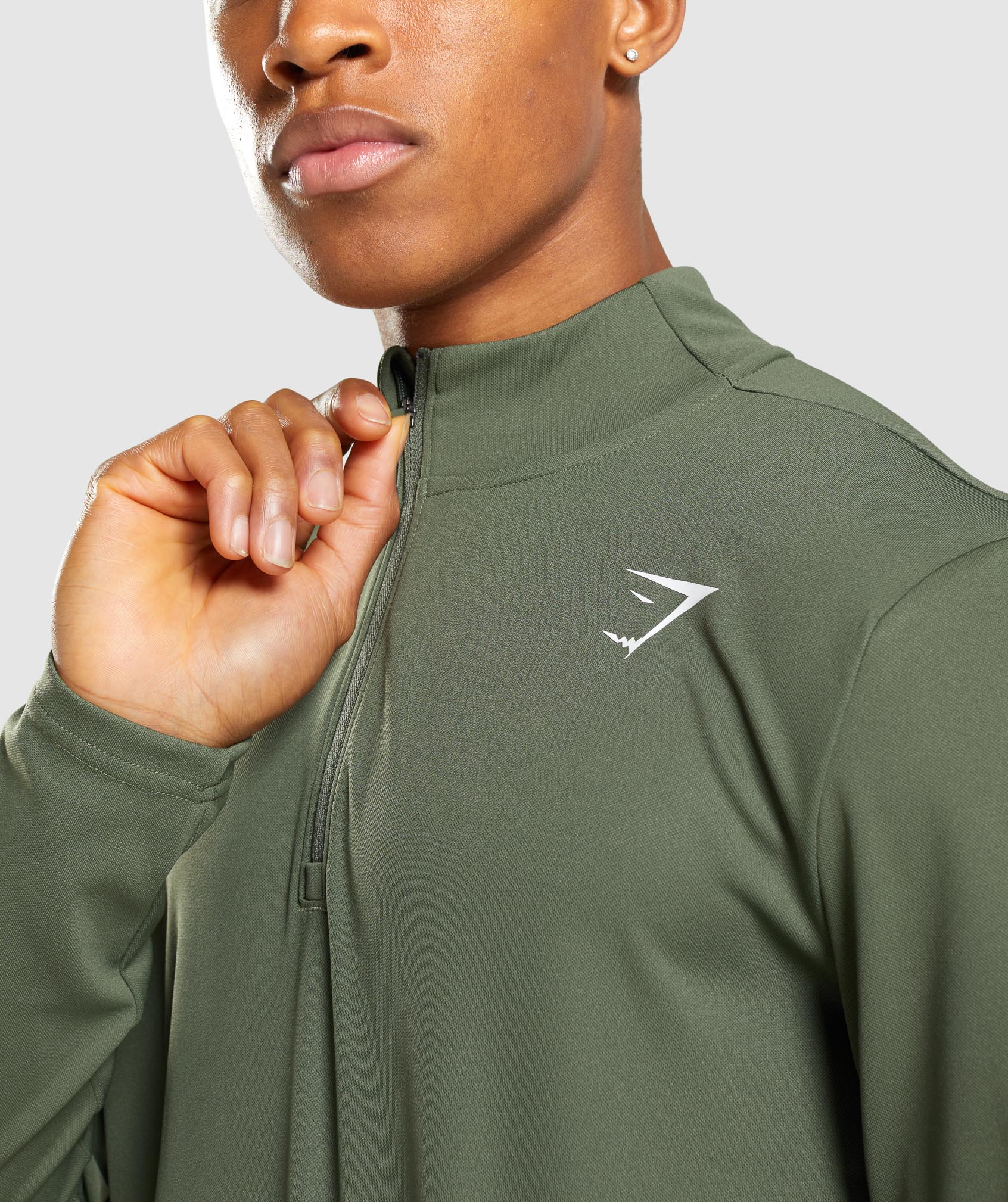 Arrival 1/4 Zip Pullover in Core Olive - view 5