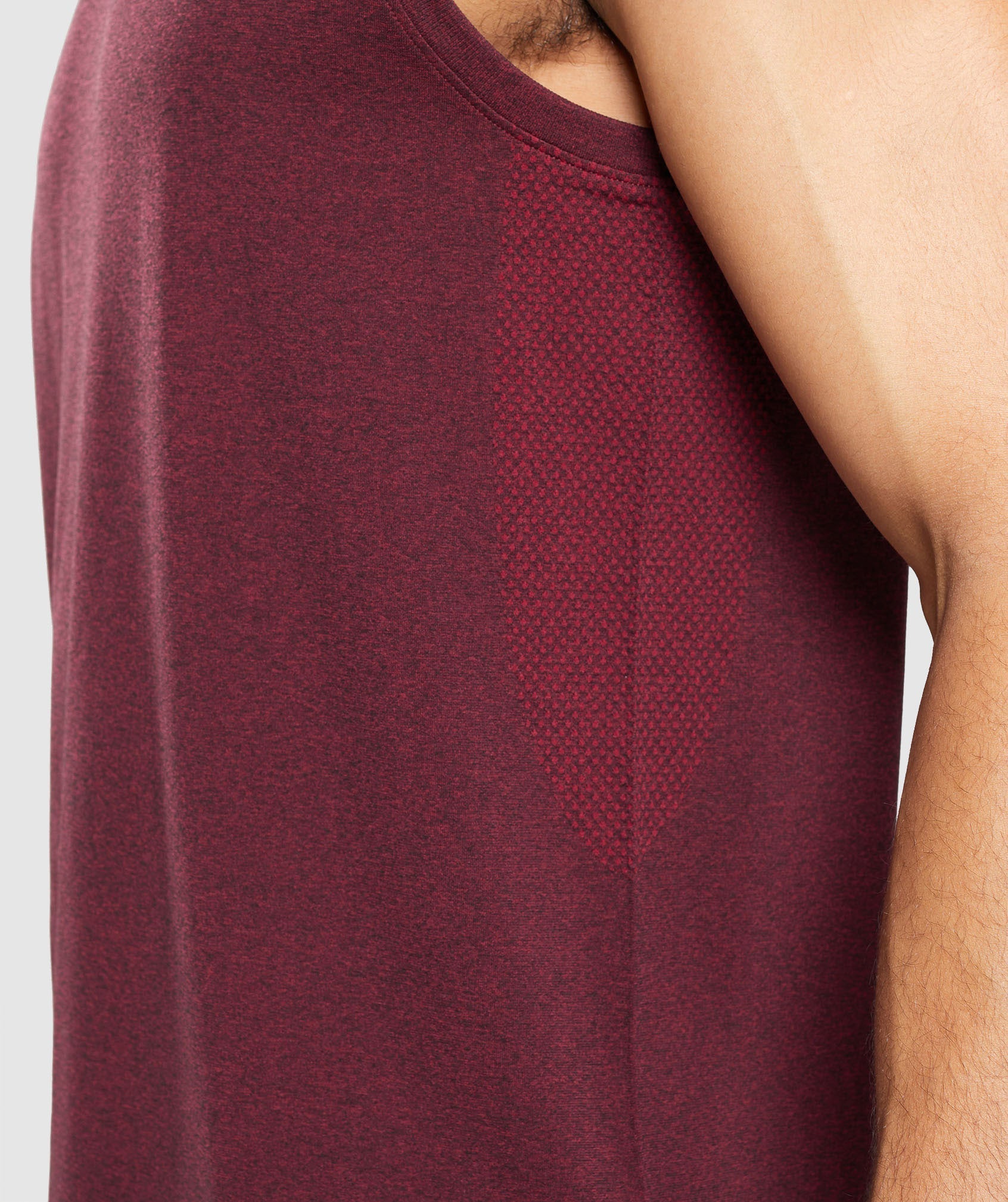 Arrival Seamless Tank in Burgundy Red Marl - view 6