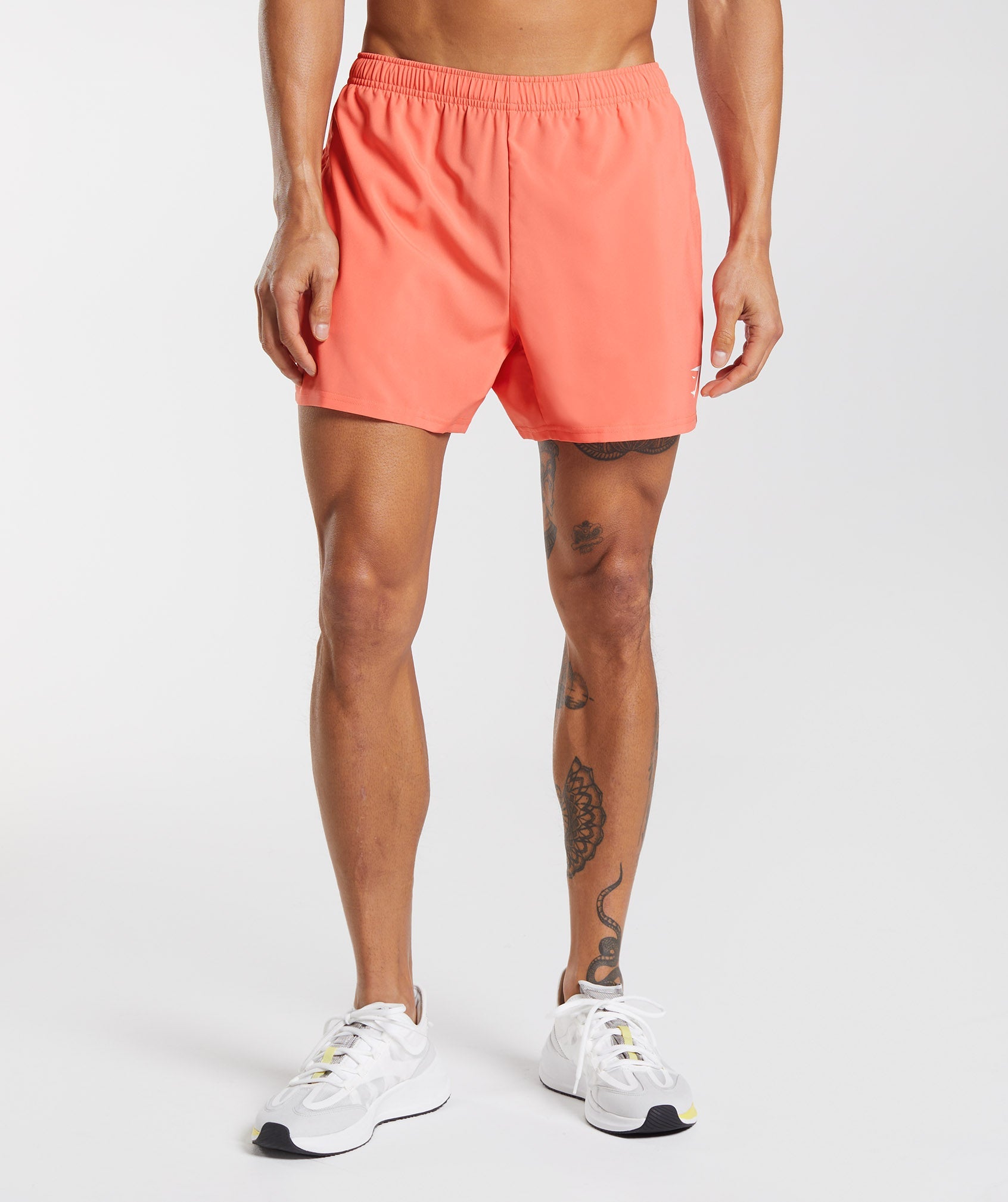 Arrival 5" Shorts in Aerospace Orange