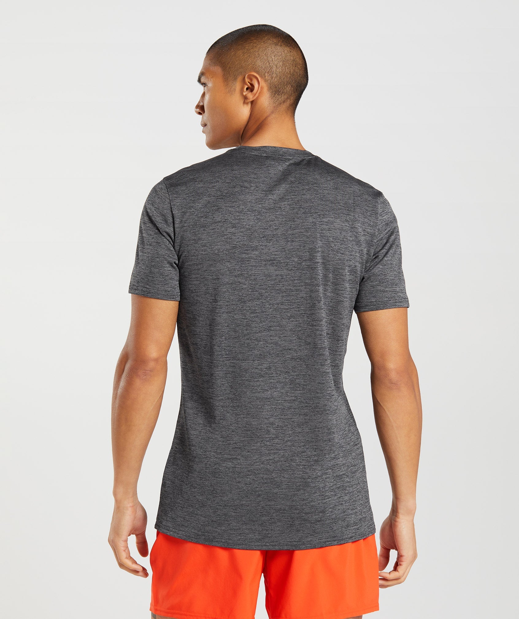 Arrival Marl T-Shirt in Black/Silhouette Grey Marl - view 2