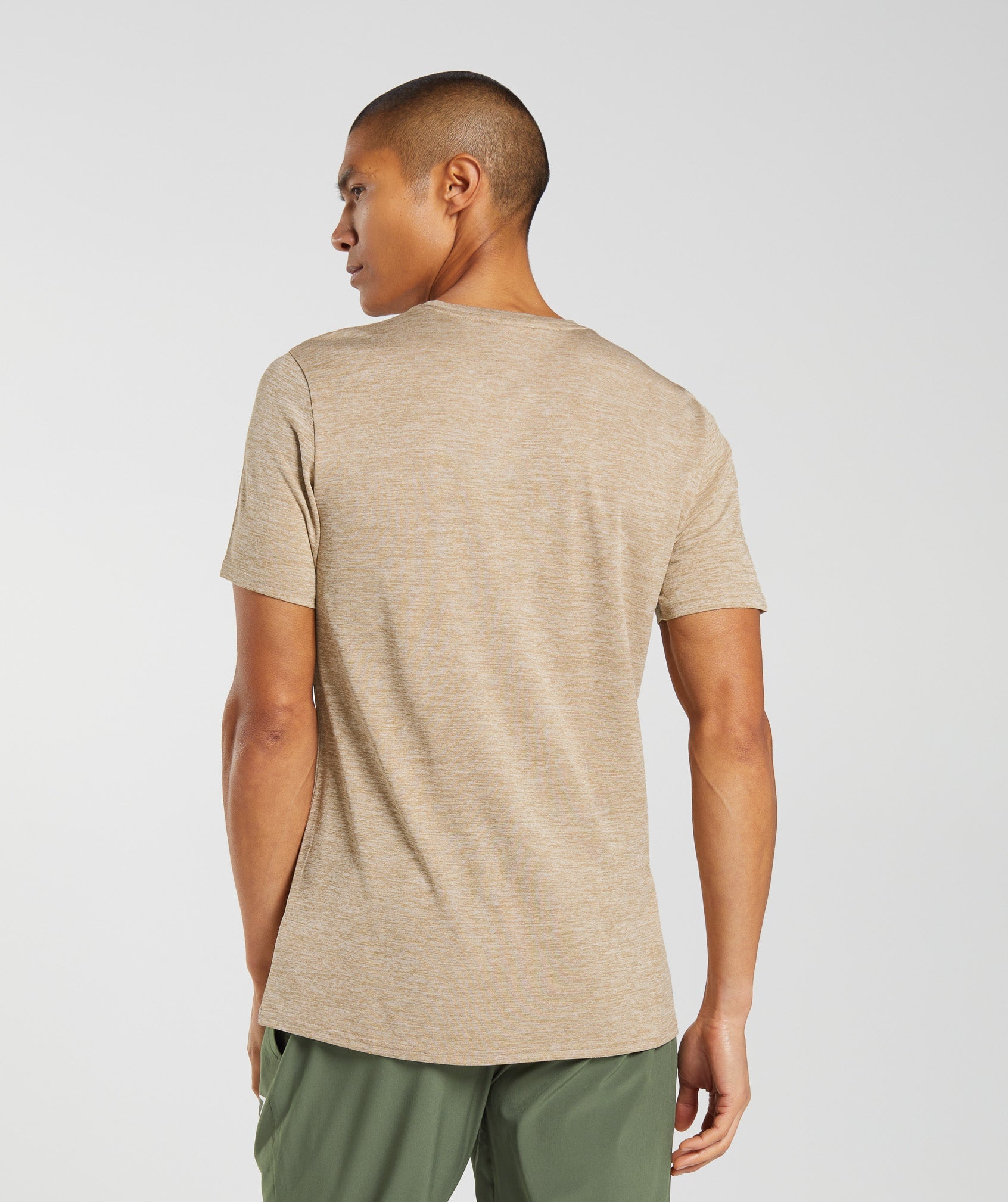 Arrival Marl T-Shirt in Toasted Brown/Camel Brown Marl - view 2