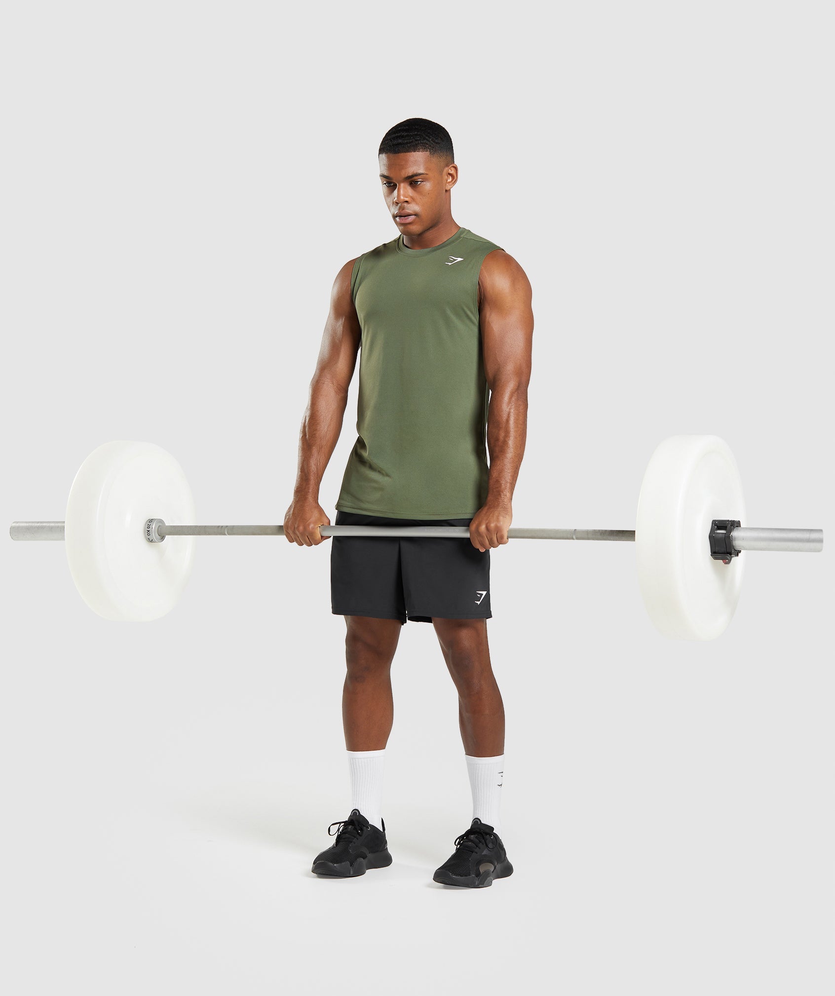 Arrival Sleeveless T-Shirt in Core Olive - view 4
