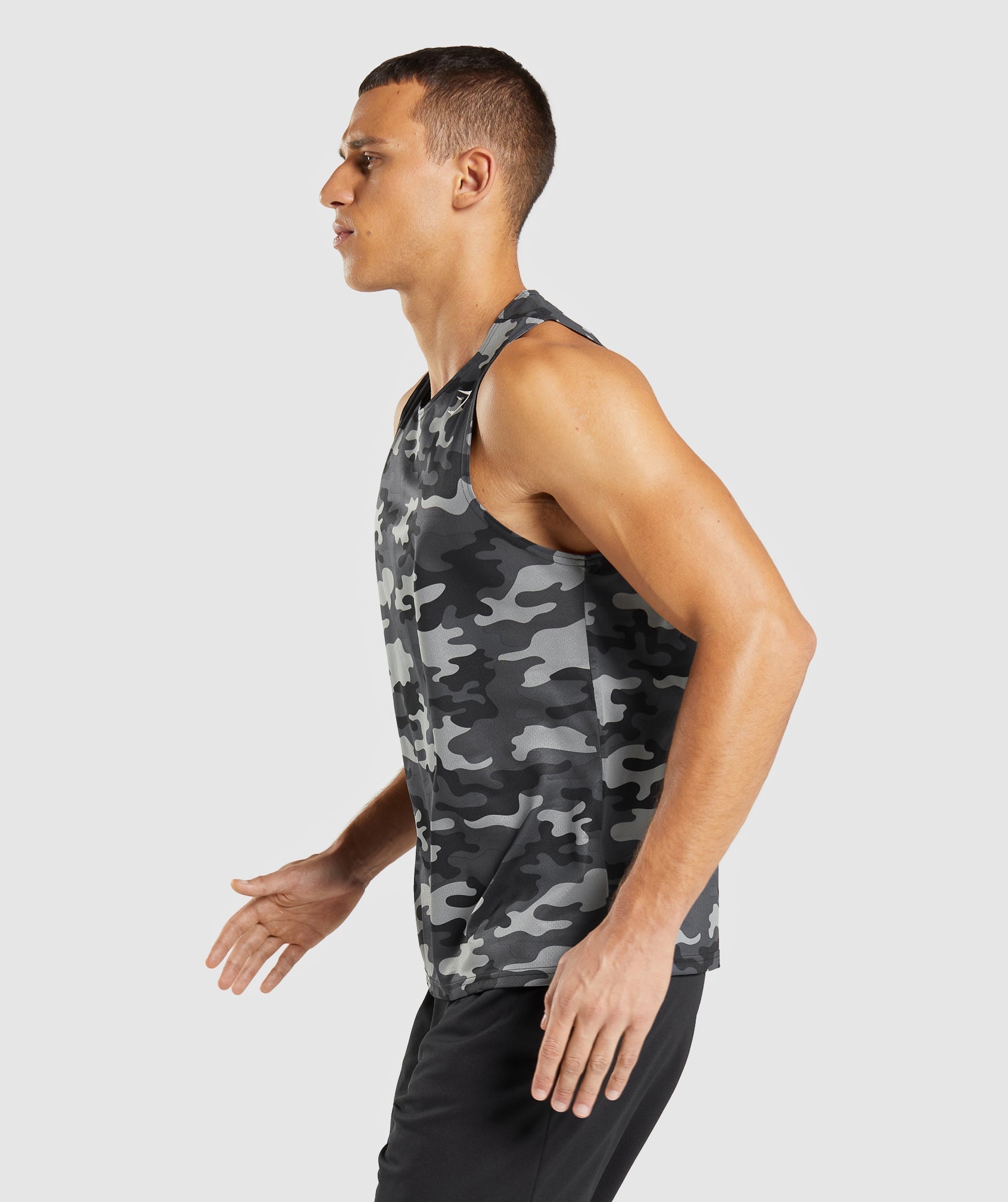 Arrival Tank in Grey Print - view 4