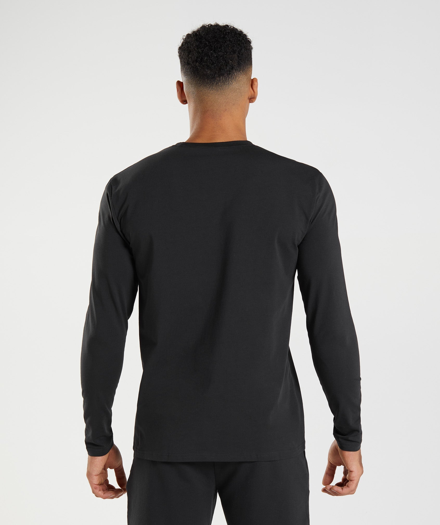 Block Long Sleeve T-Shirt in Black - view 2