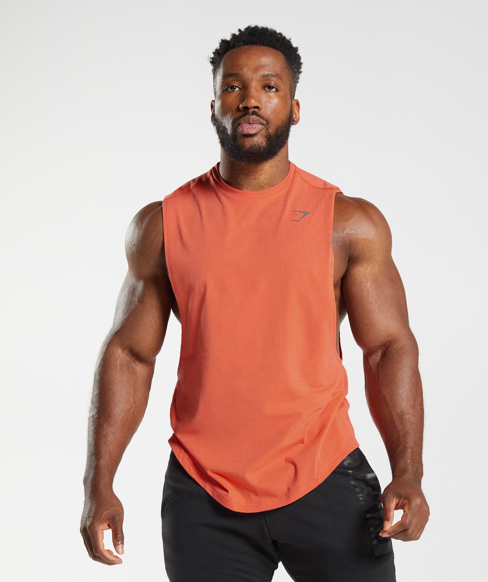 Gymshark Bold Drop Arm Tank - Aerospace Orange