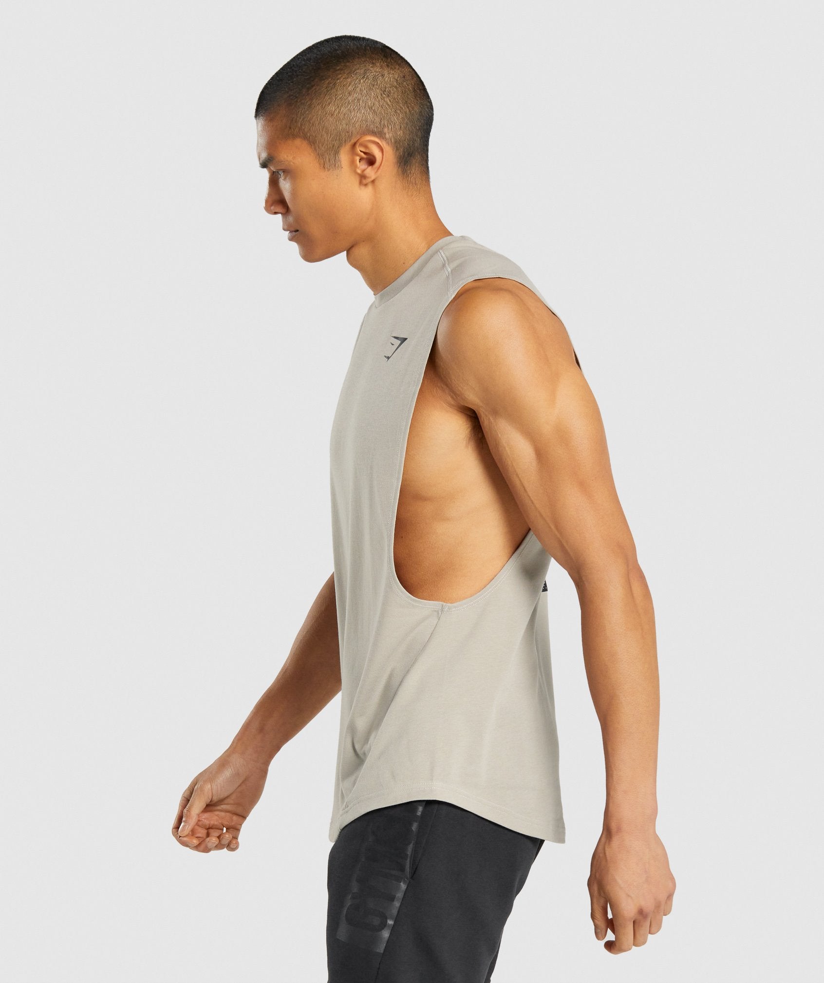 Bold Drop Arm Tank in Grey - view 3