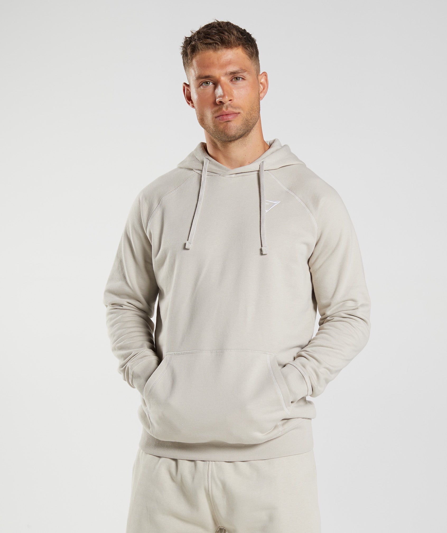 Crest Hoodie in Pebble Grey - view 1