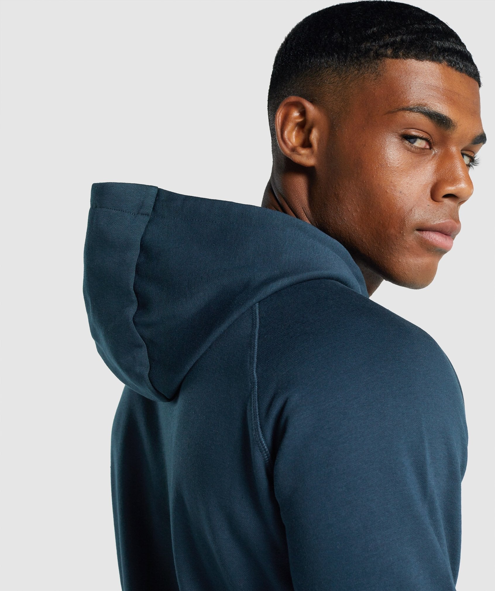 Crest Hoodie in Navy - view 5