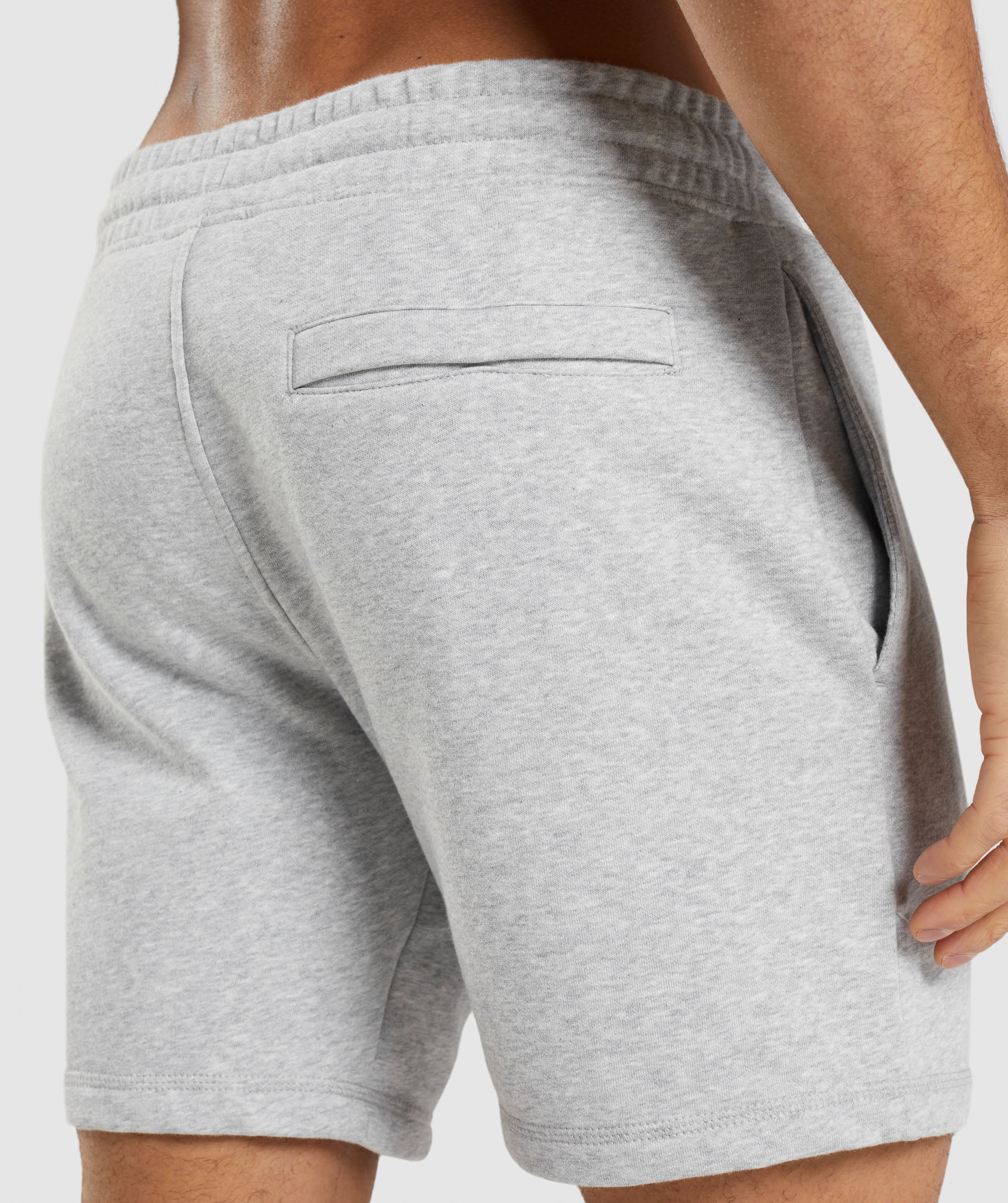 Crest Shorts in Light Grey Marl - view 5