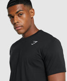 Gymshark Crest T-Shirt - Black | Gymshark