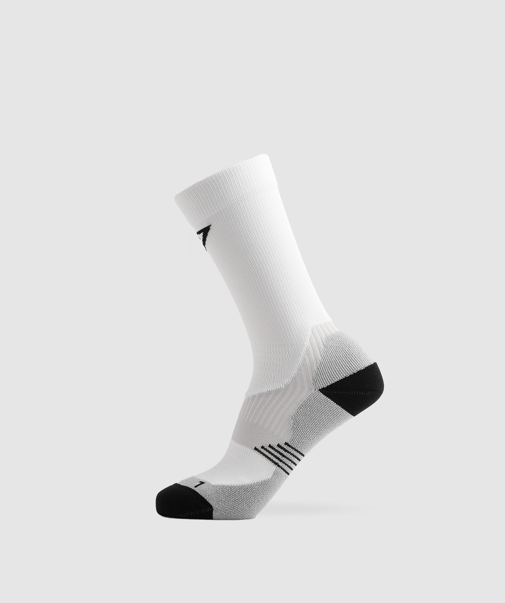 Lightweight Running Crew Socks in White - view 1