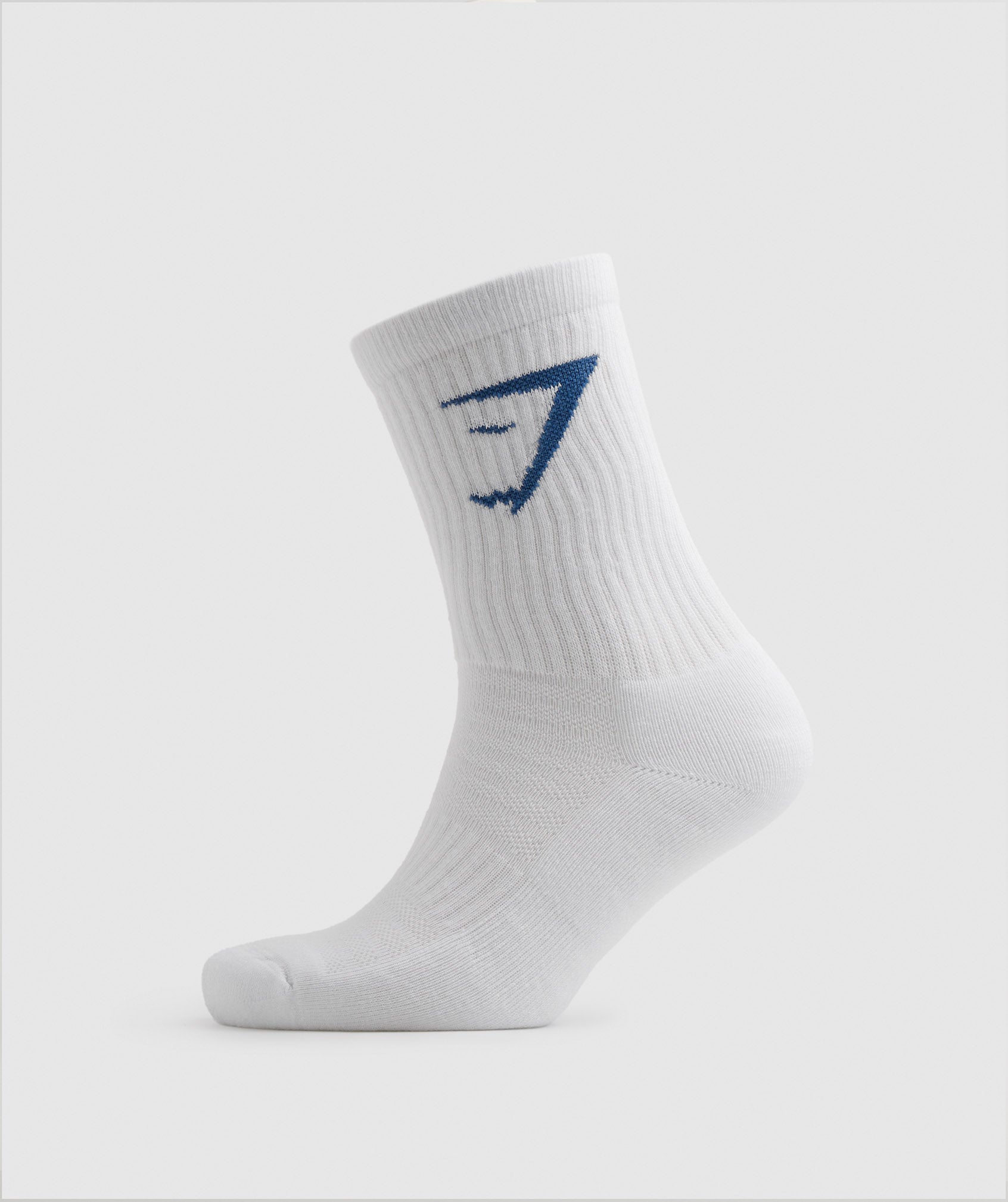 Crew Socks 5pk in White/Black/Grey/Blue/Navy - view 4