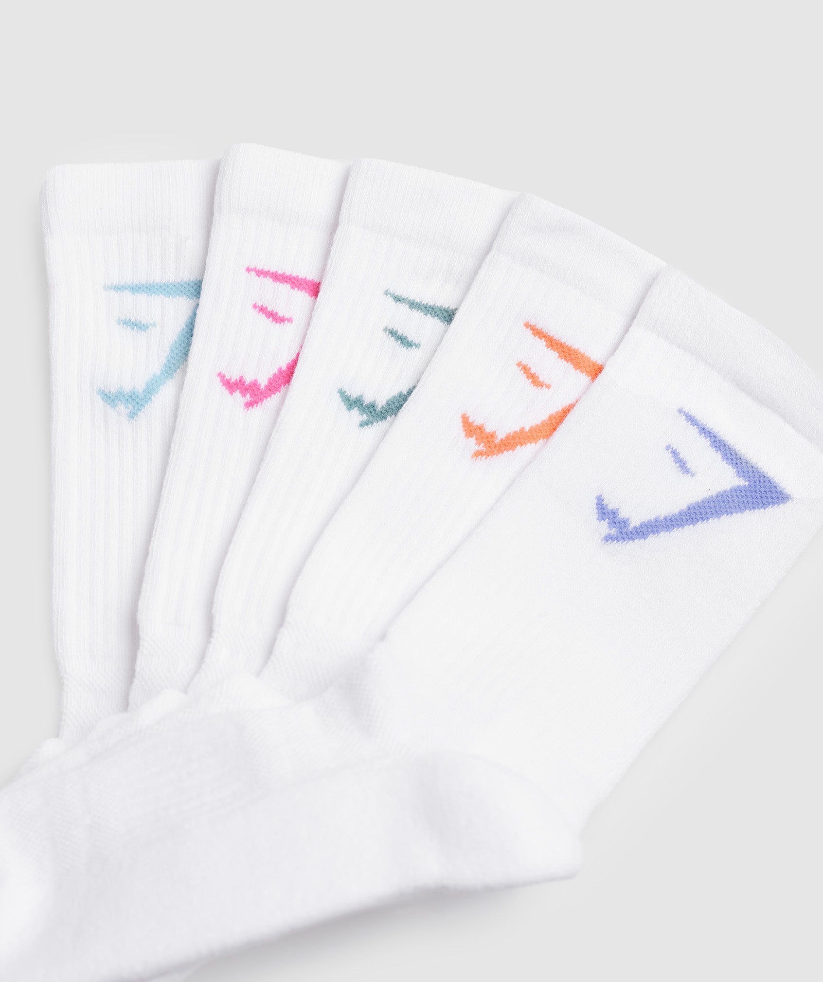 Crew Socks 5pk in Multi Colour - view 2