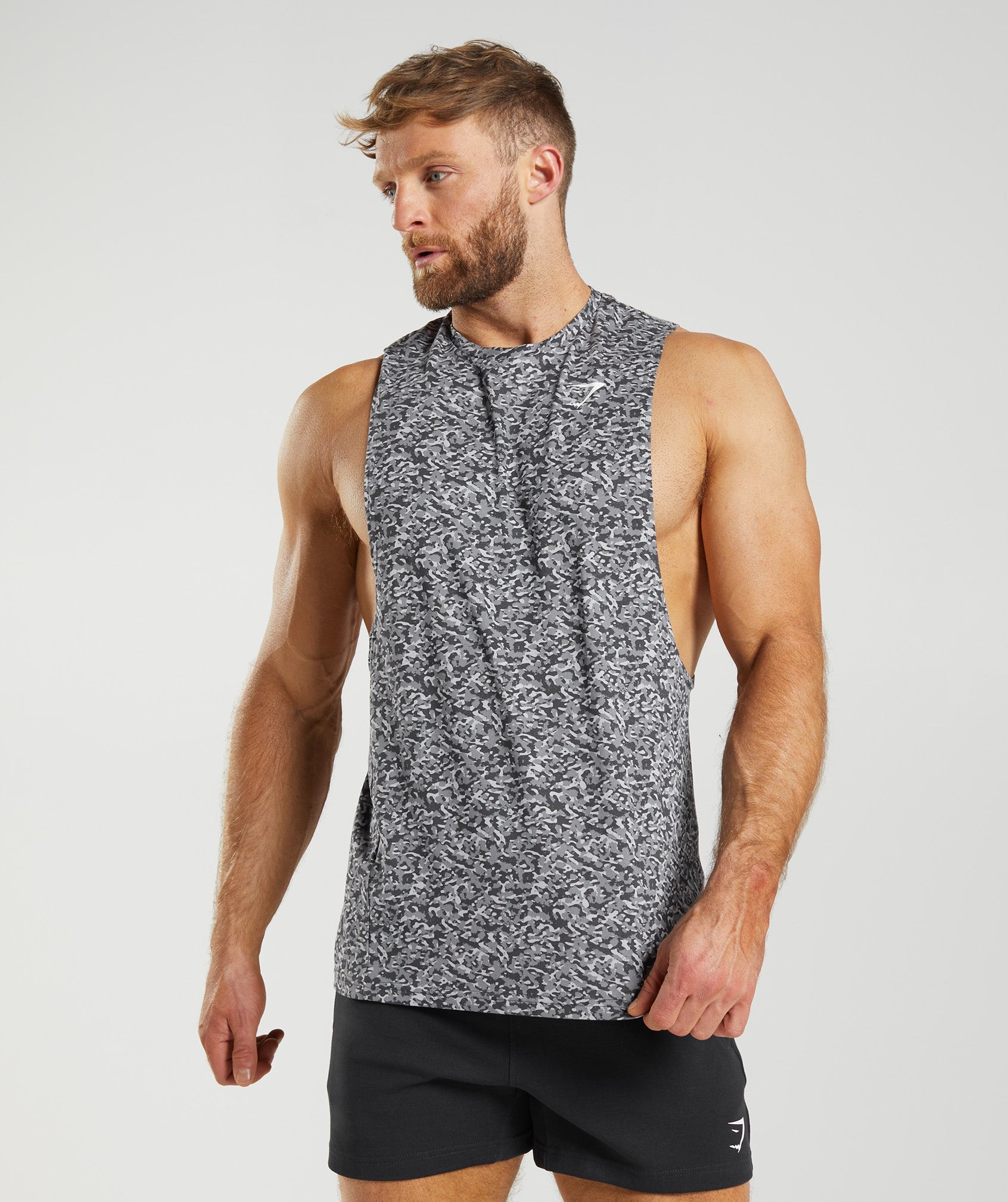 Gymshark React Drop Arm Tank - Dusk Green