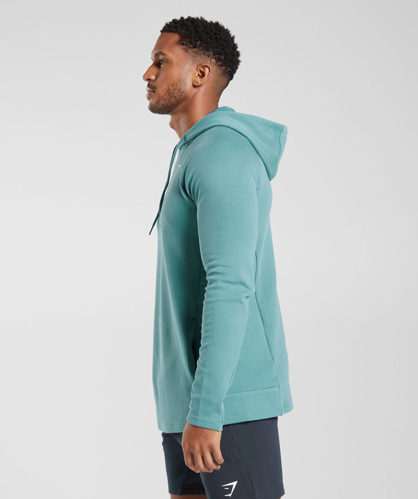 React Hoodie in Slate Blue - view 3