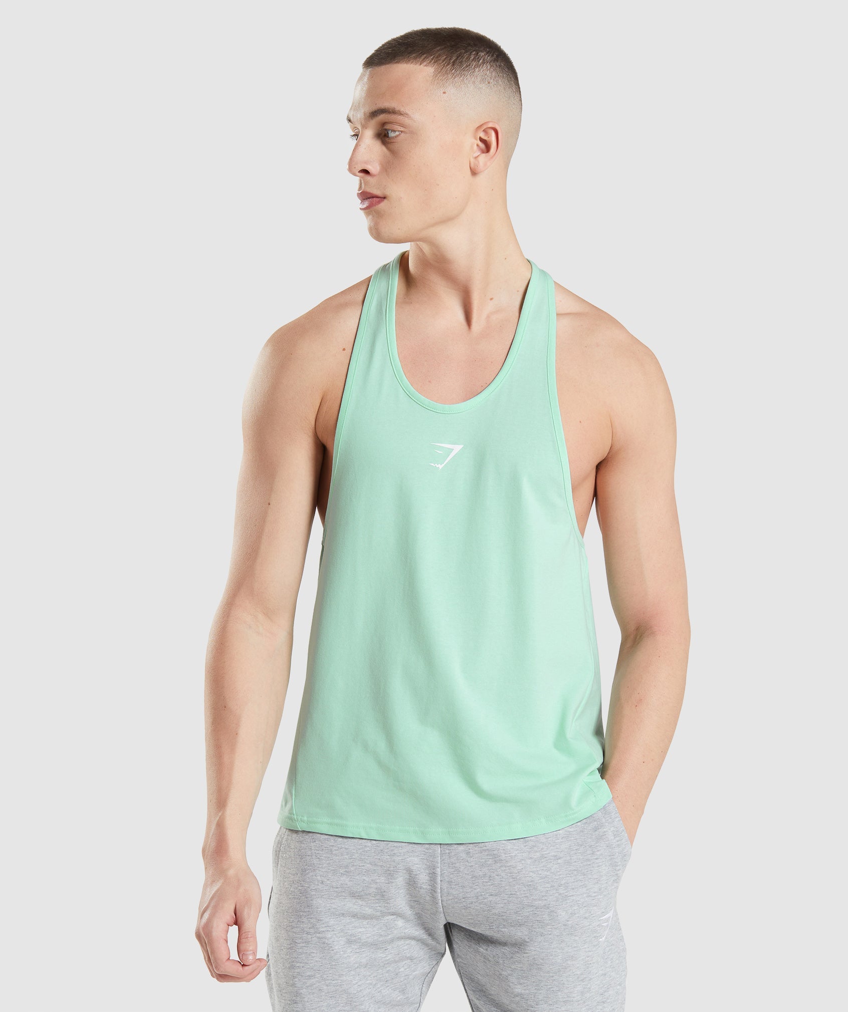 Gymshark Critical Tank - Dark Green Print