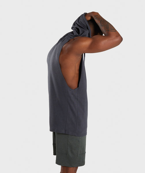 gymshark drop arm sleeveless hoodie