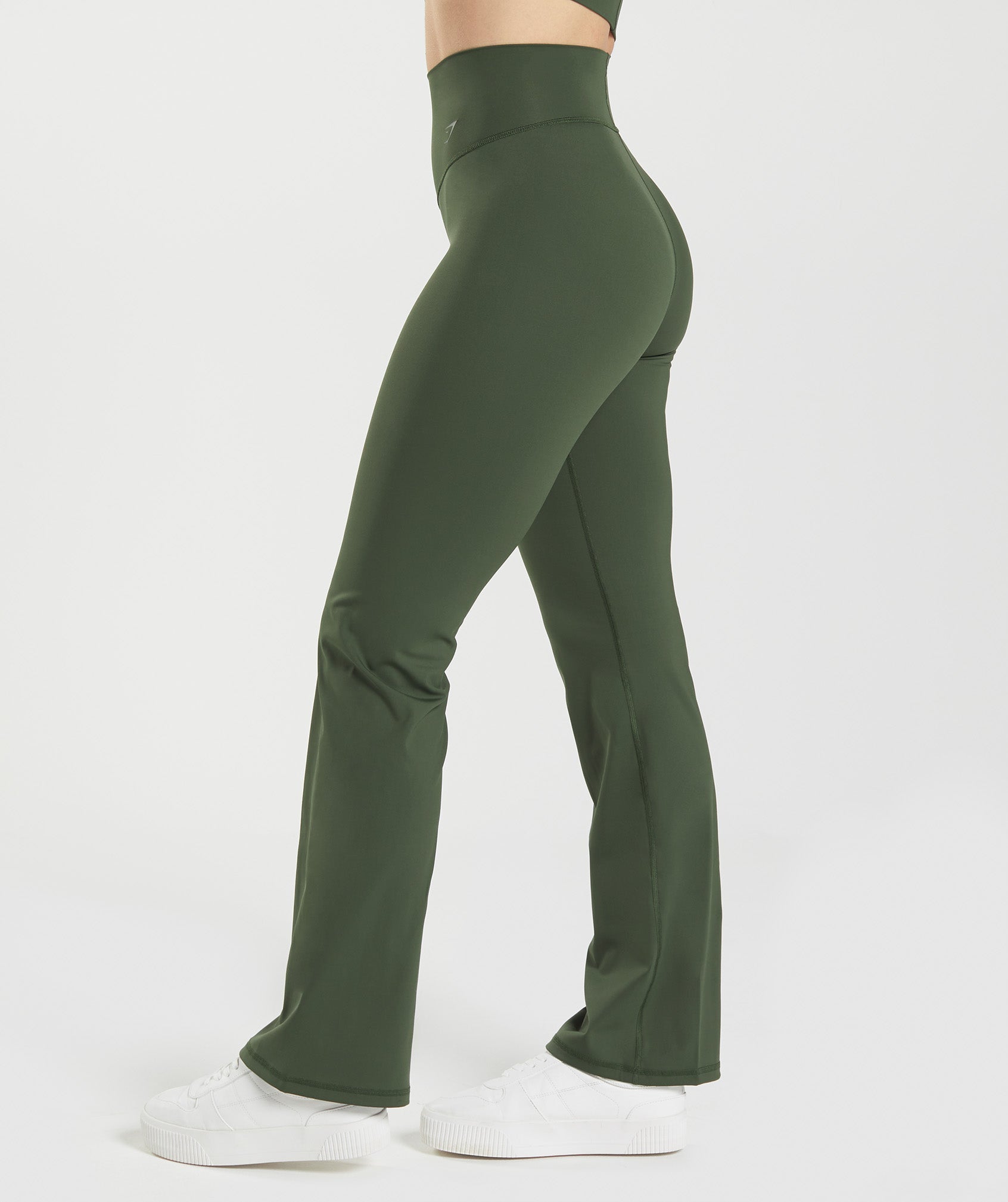 Elevate Flared Leggings in Moss Olive - view 4
