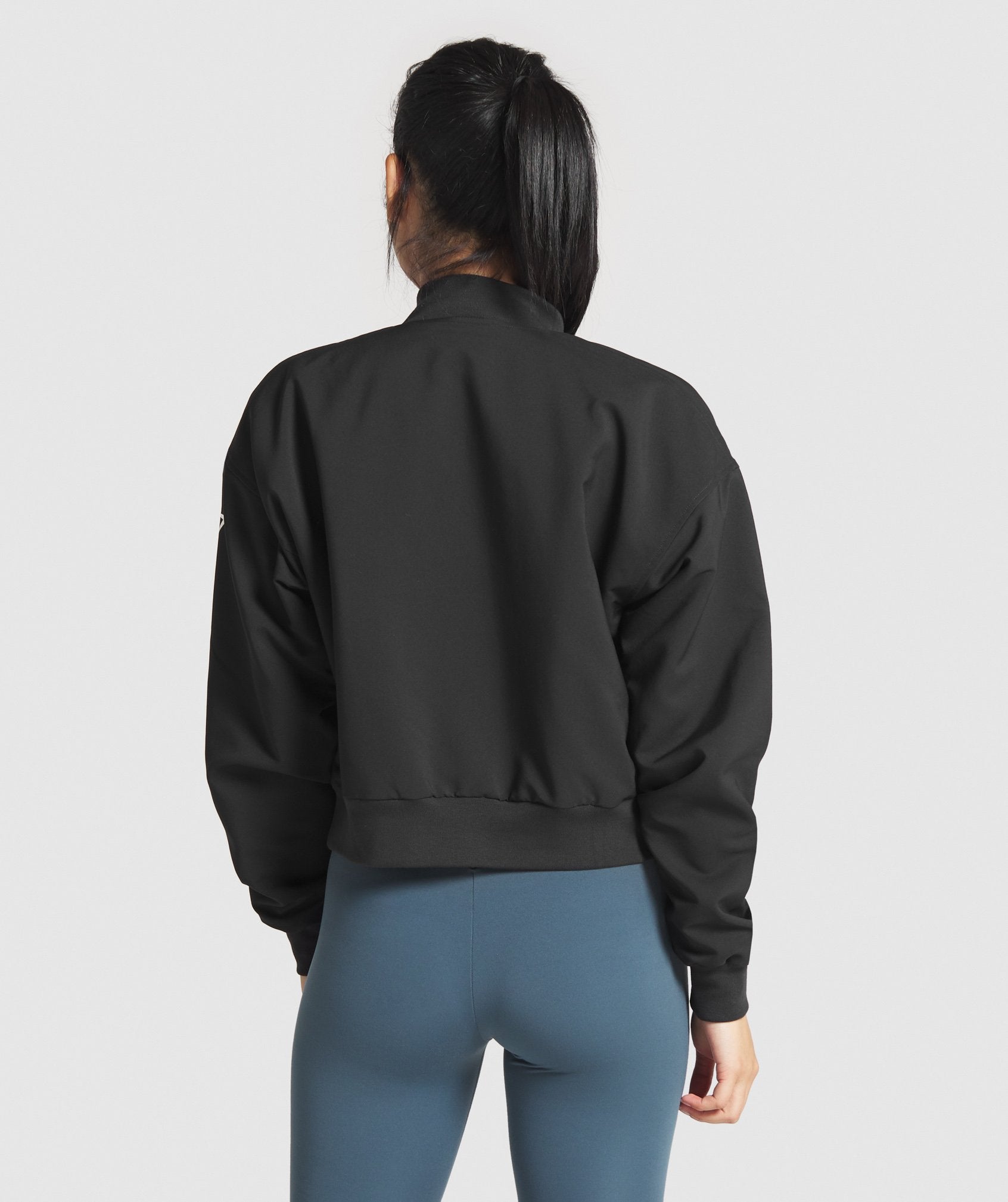 Essential Bomber Jacket in Black - view 3