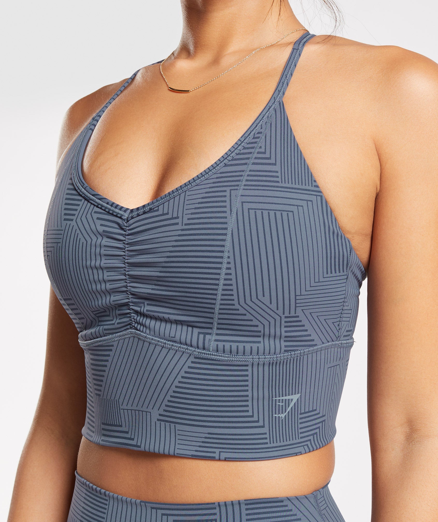 Gymshark Longline Sports Bra - Faded Blue