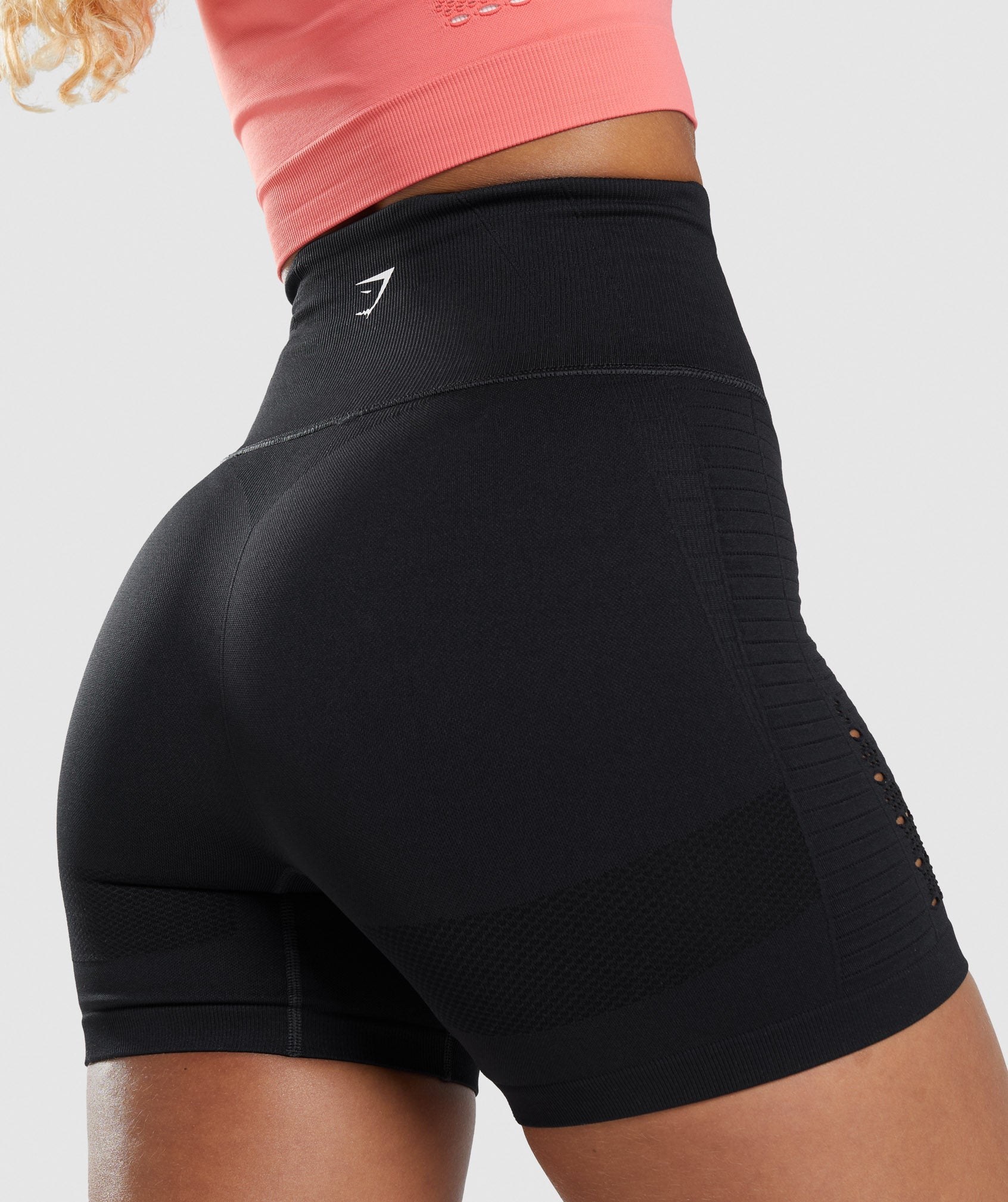 Energy Seamless Shorts in Black - view 7