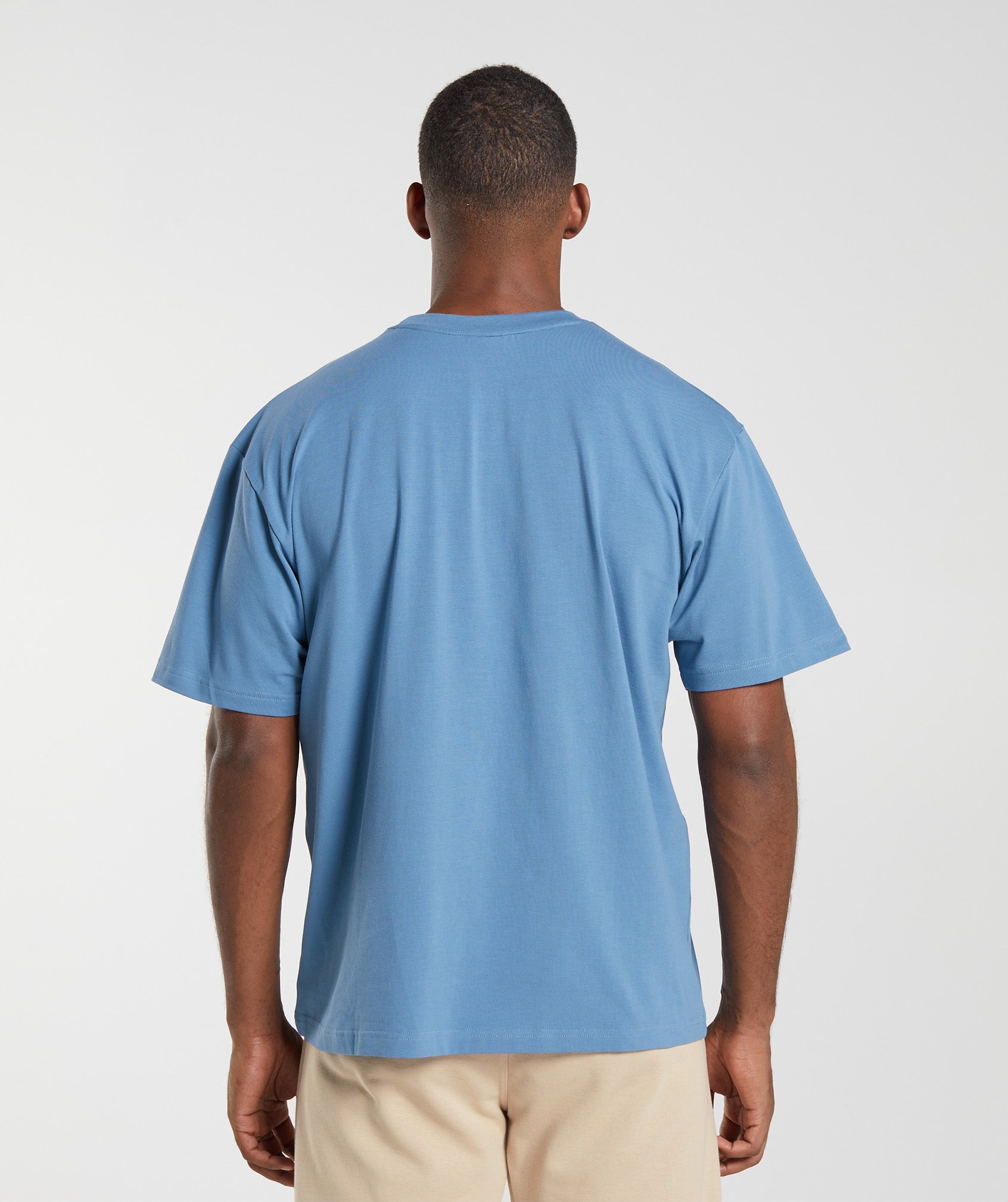 Essential Oversized T-Shirt in Denim Blue - view 2