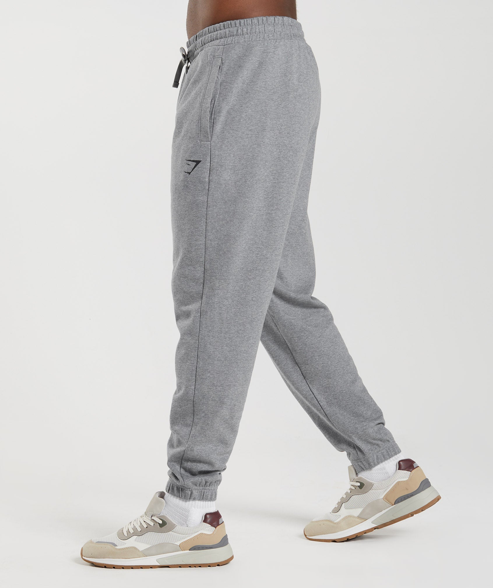 Essential Oversized Joggers in Charcoal Grey Marl - view 3