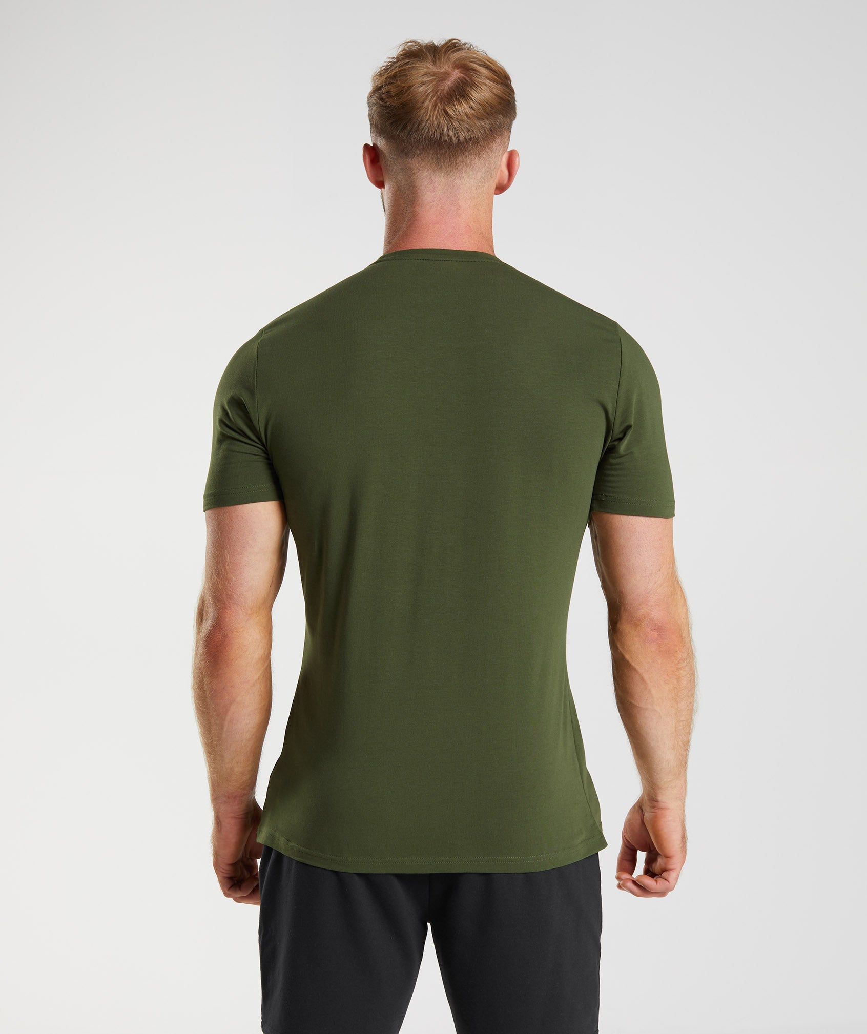Essential T-Shirt in Moss Olive - view 2