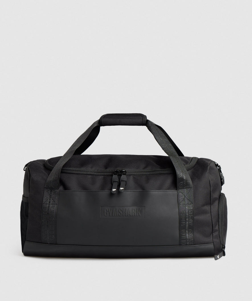 Personalized Black Gym Bag for Men and Women, Initial Monogram