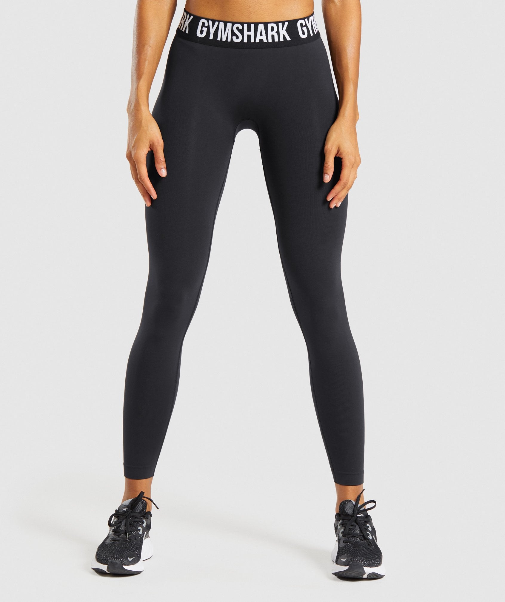 Fit Seamless Leggings in Black/White - view 1
