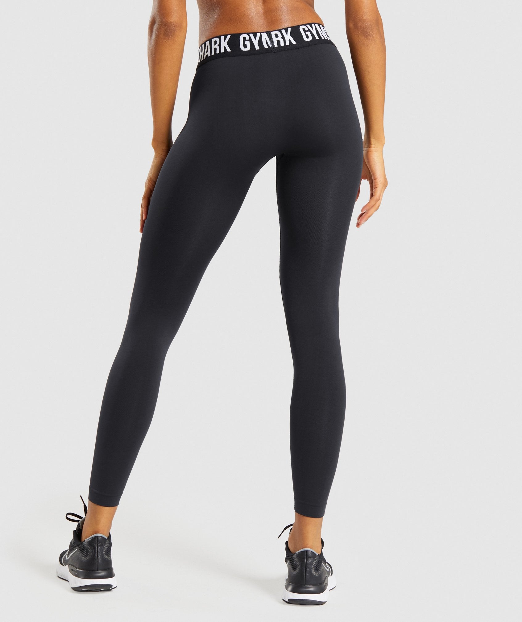 Fit Seamless Leggings in Black/White - view 2