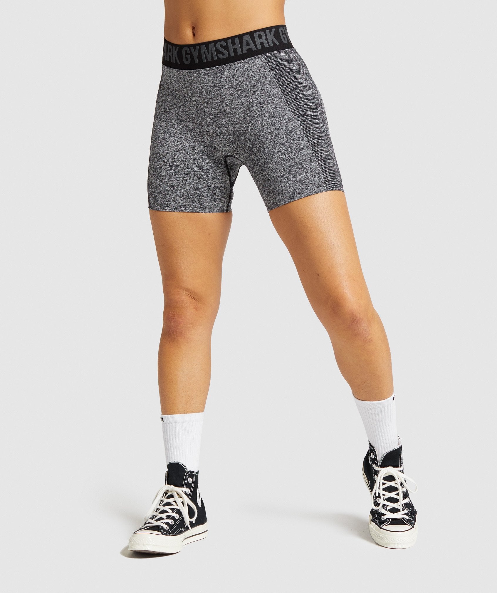 grey gym cycling shorts