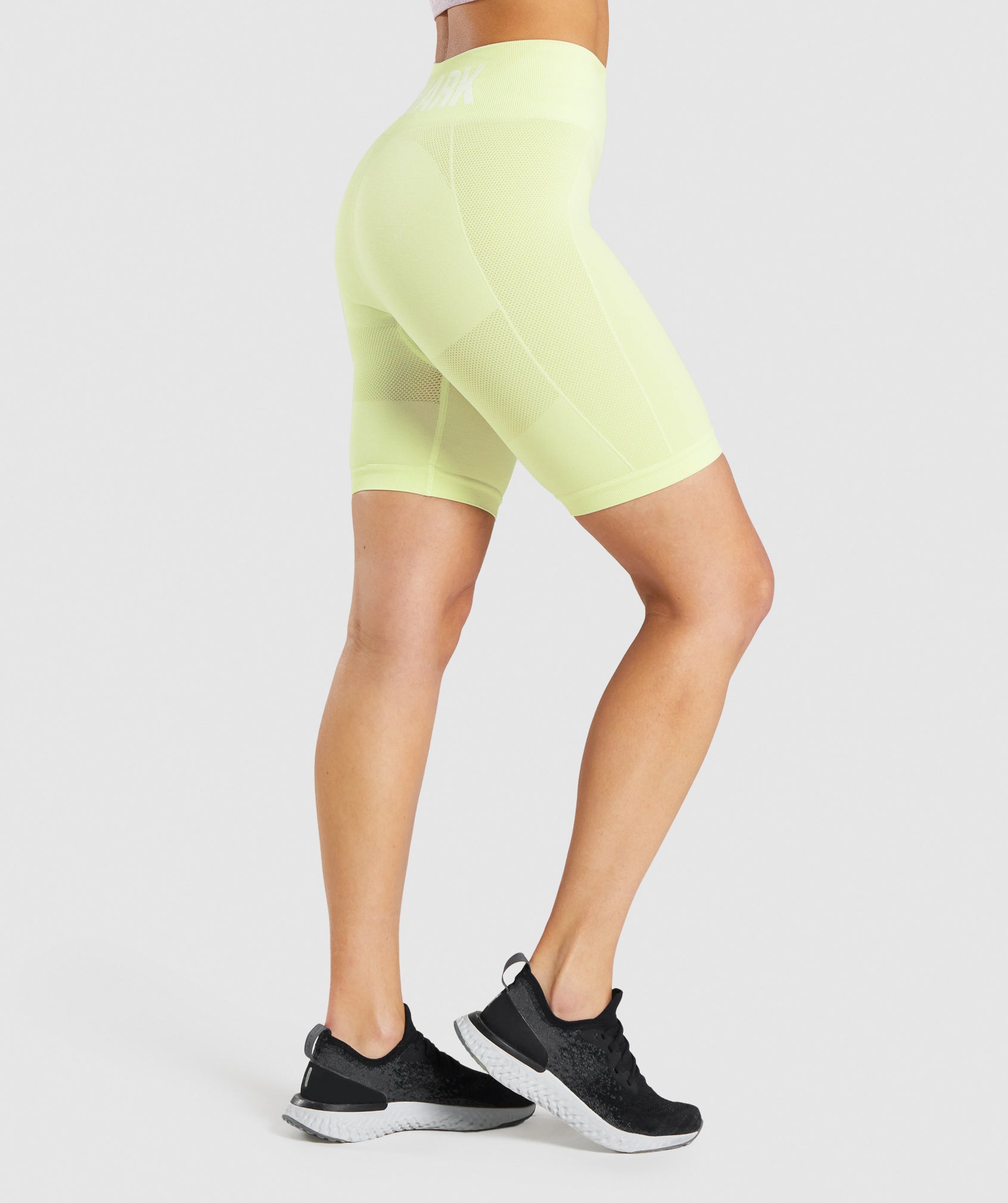 Flex Cycling Shorts in Light Green Marl - view 4