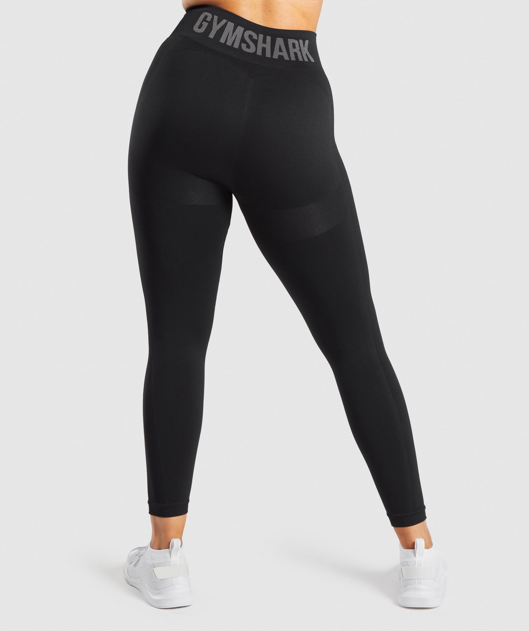 Flex High Waisted Leggings in Black/Charcoal