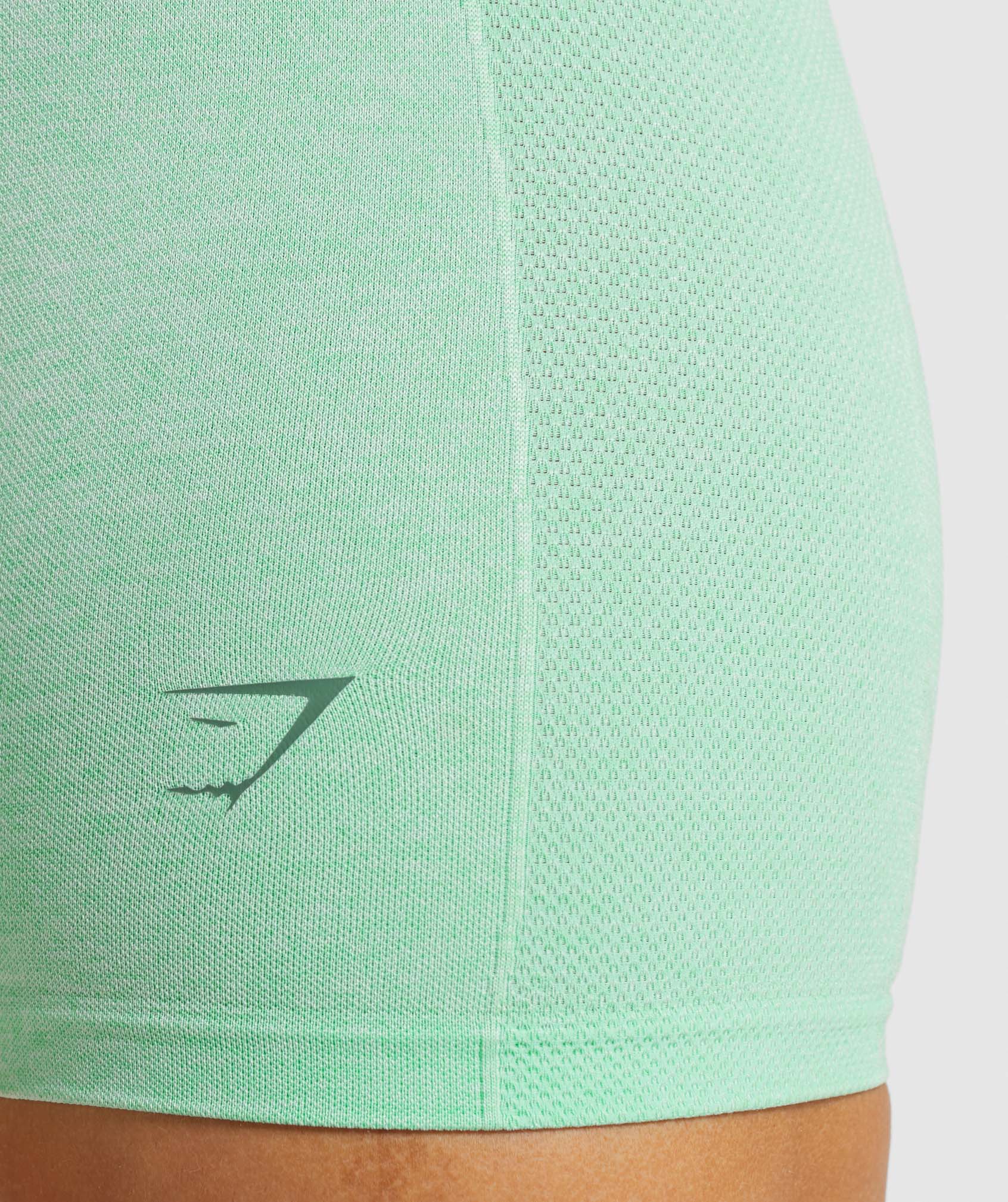 Gymshark Flex Shorts - Jewel Green/White Marl/Cornflower Blue