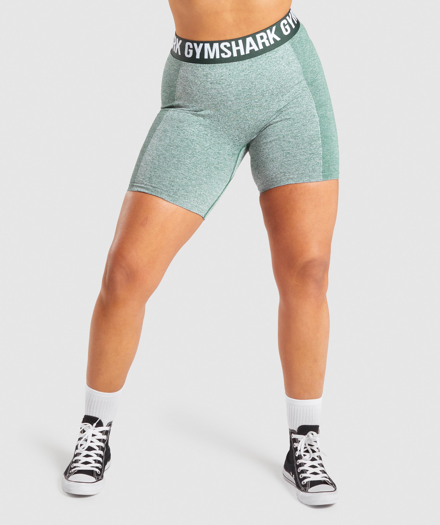 Gymshark Vital Seamless 2.0 2-in-1 Shorts - Woodland Green/ Marl