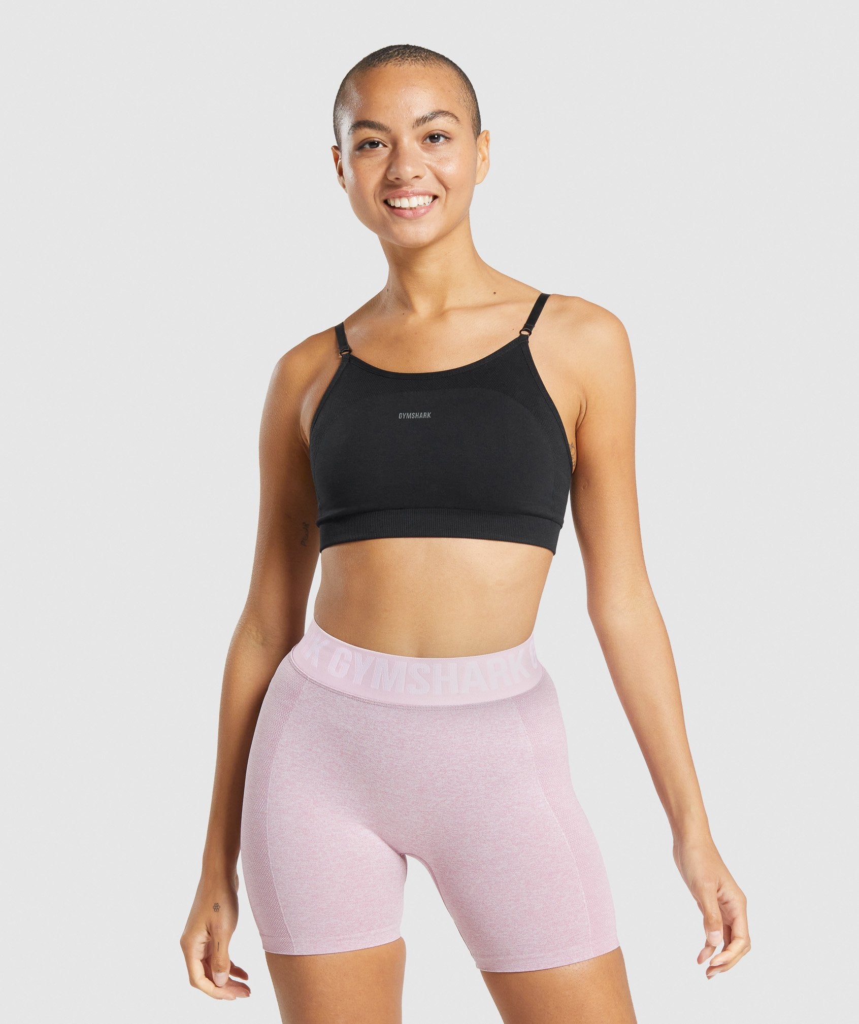 Gymshark Adapt Animal Seamless Sports Bra - Modern Blush Pink