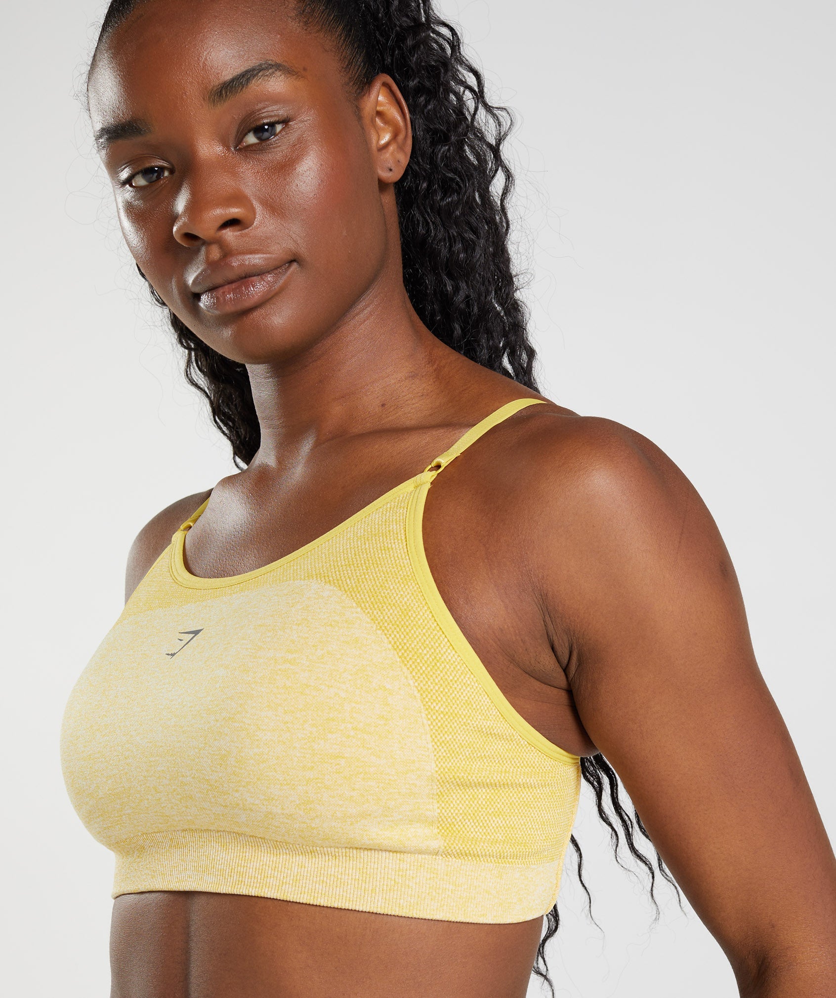 Flex Strappy Sports Bra in Medallion Yellow/White Marl - view 6