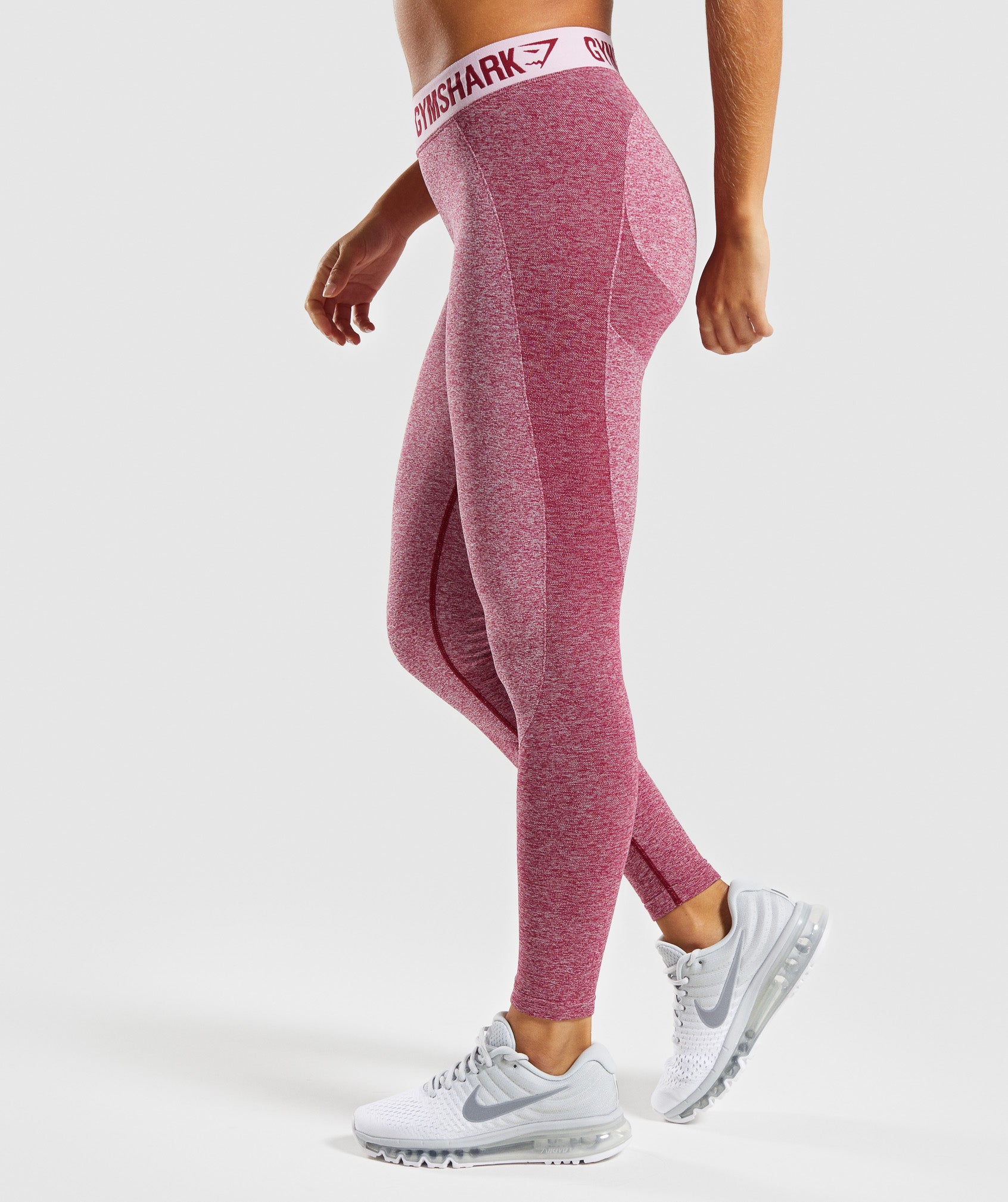 Flex Leggings in Beet Marl/Chalk Pink - view 3