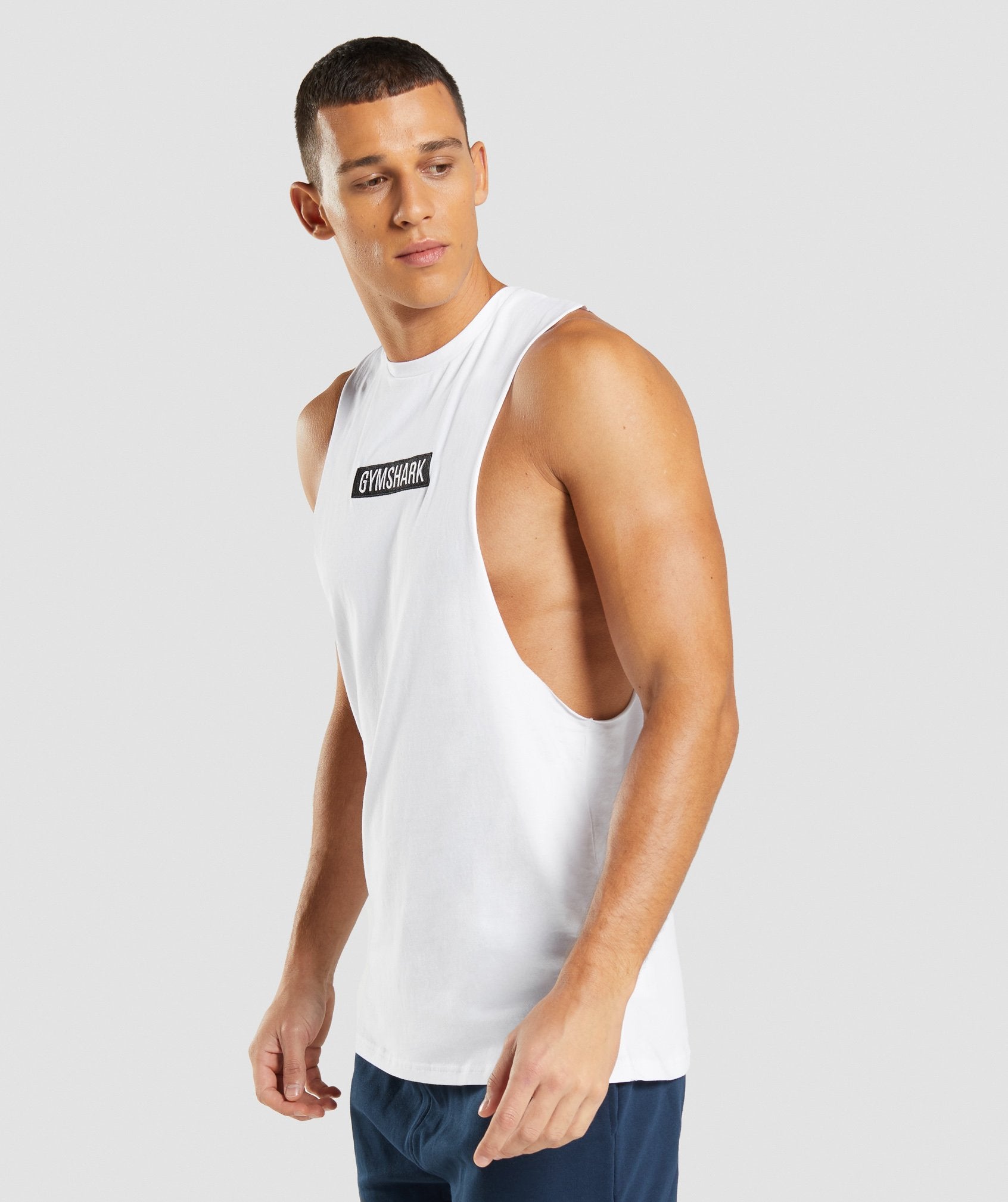 Central Drop Arm Tank in White - view 3