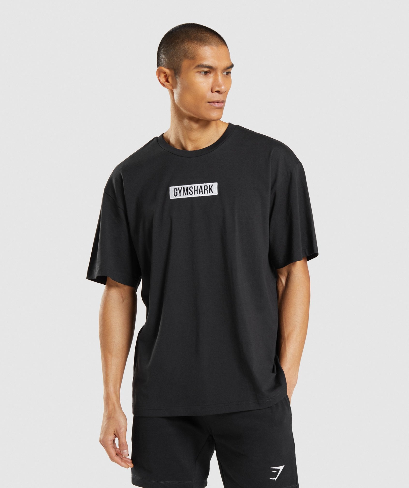 Central Oversized T-Shirt in Black - view 1