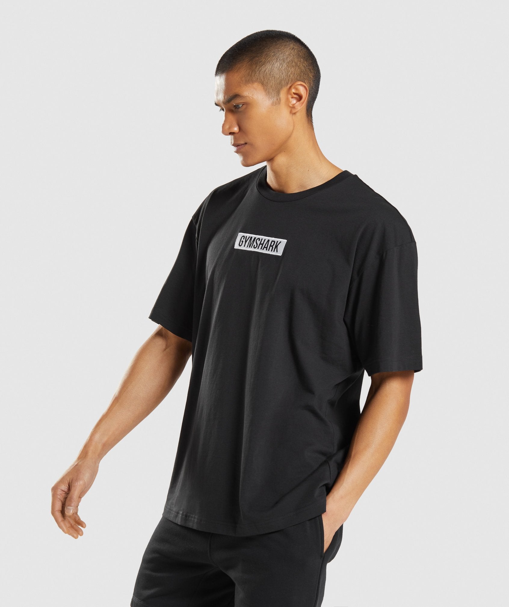 Central Oversized T-Shirt in Black - view 3