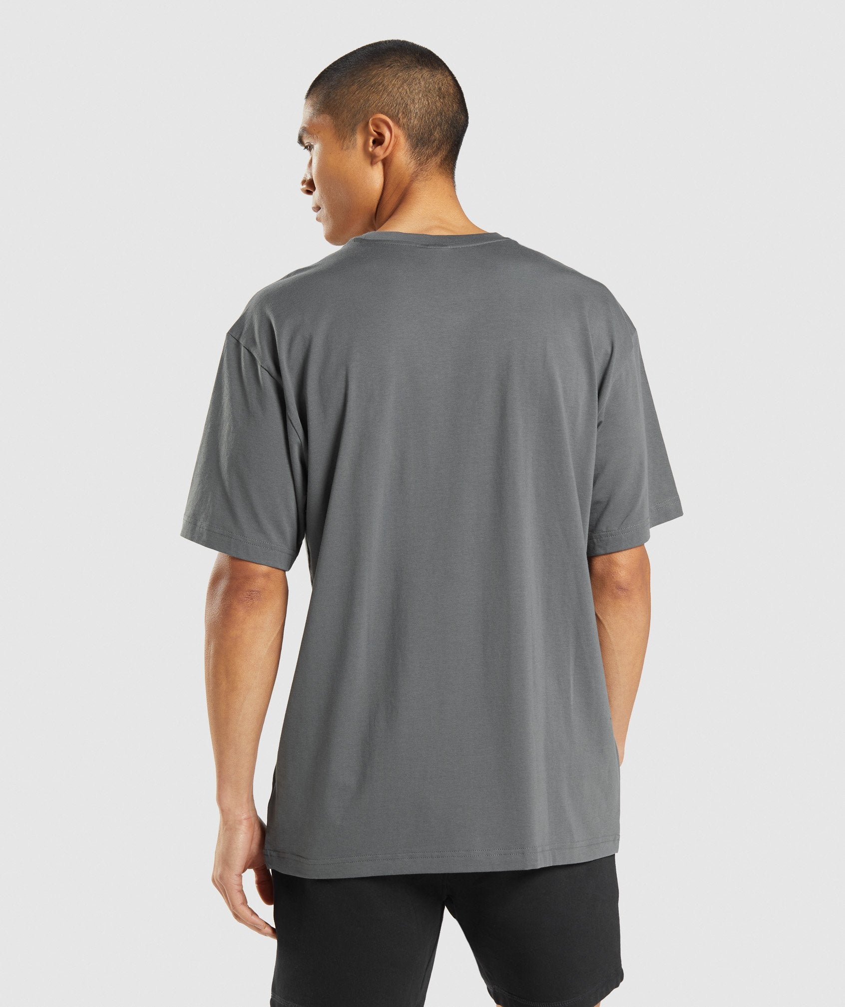 Gymshark Essential Oversized T-Shirt - Charcoal Grey Homme