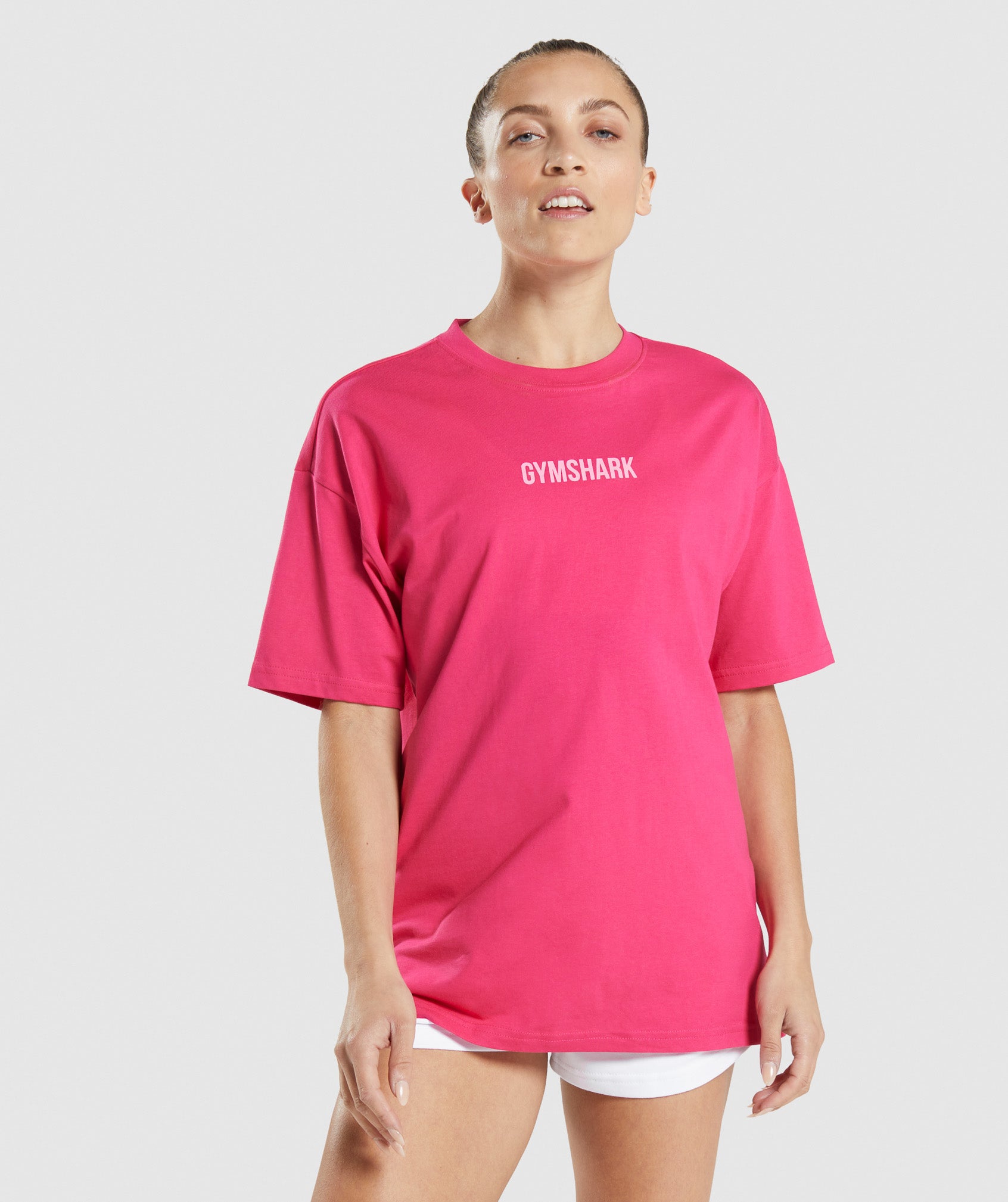 GYMSHARK Apollo coral pink t-shirt UK size S