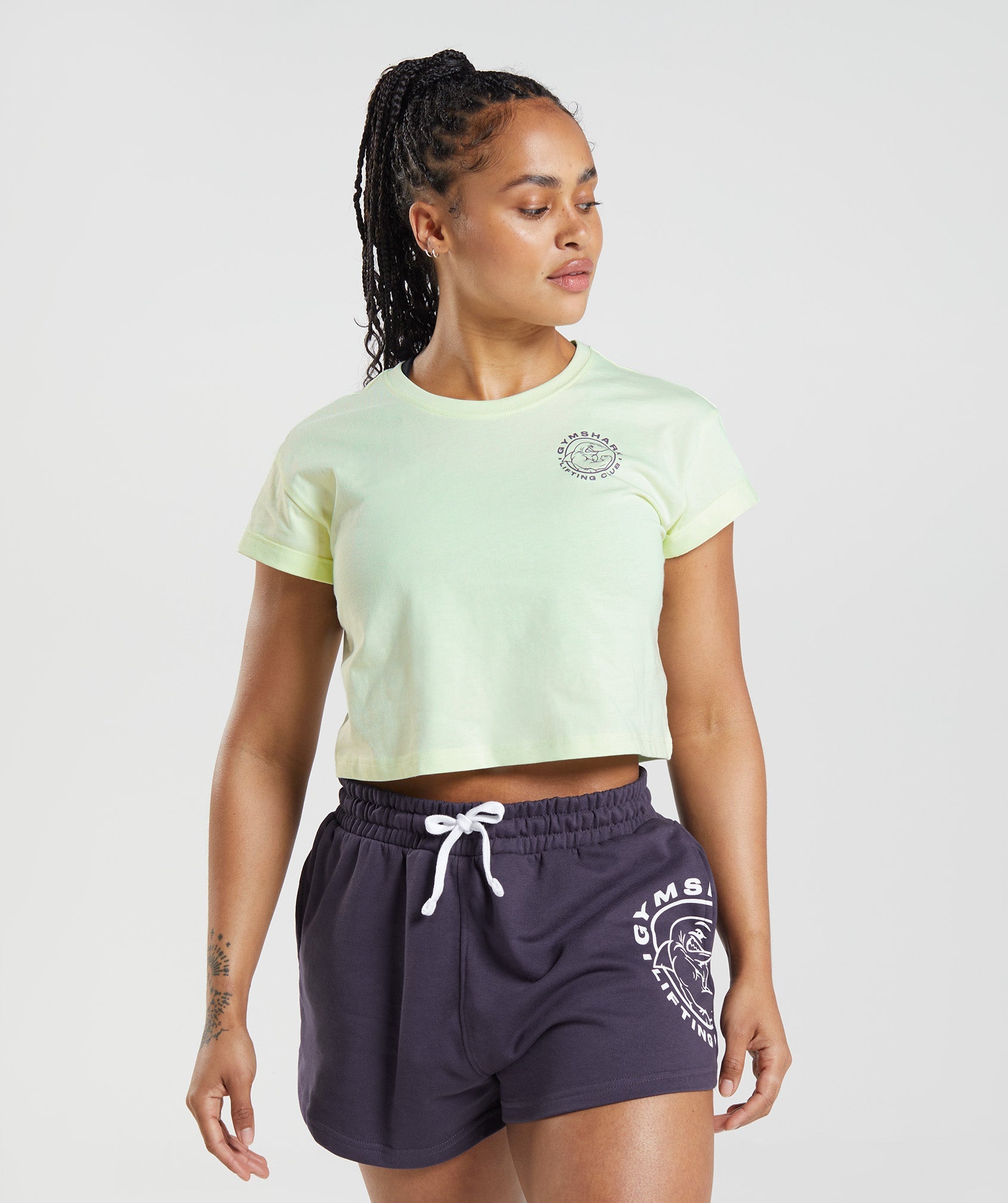 Legacy Crop Top in Cucumber Green - view 1
