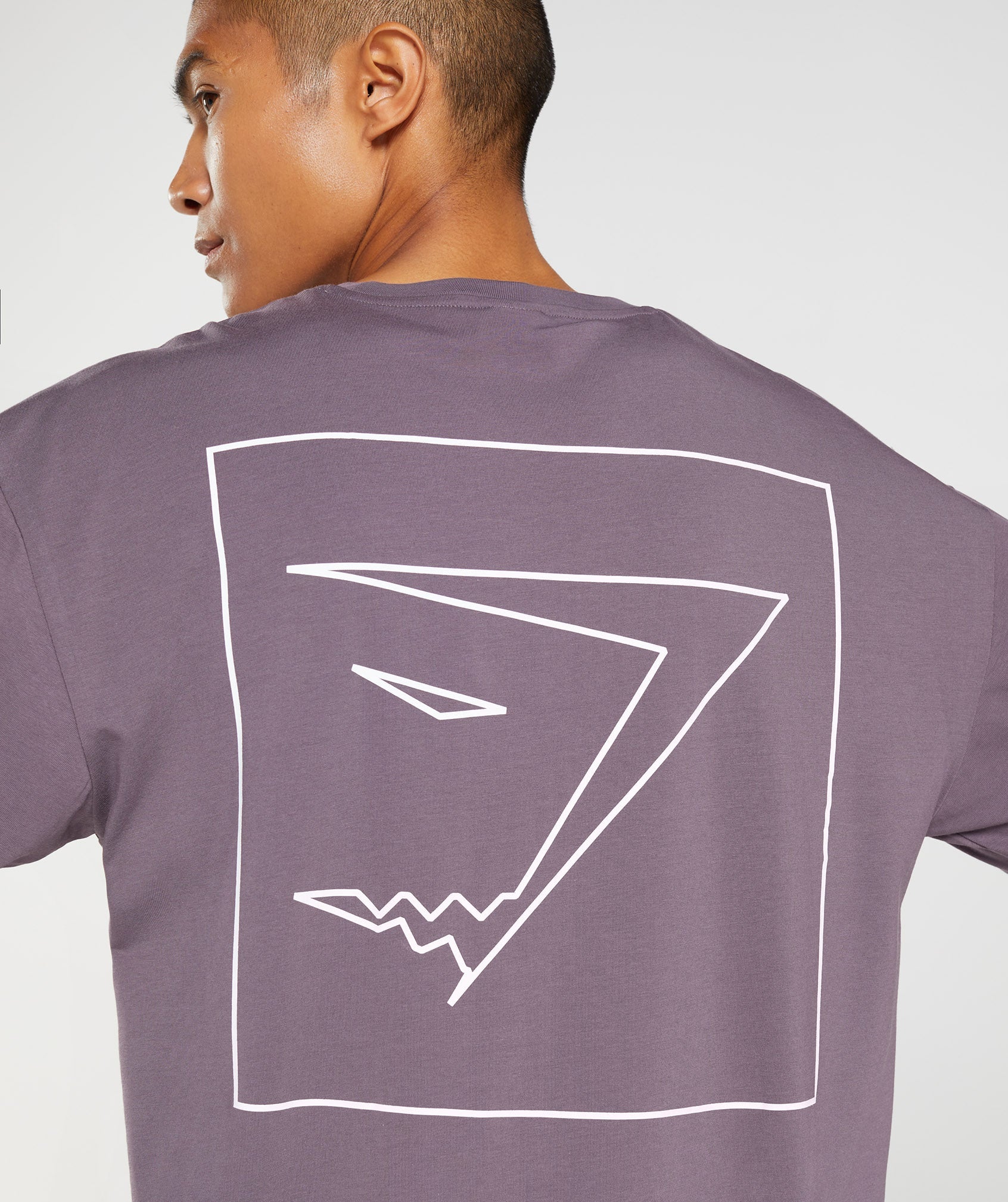 Outline Oversized T-Shirt in Musk Lilac - view 3