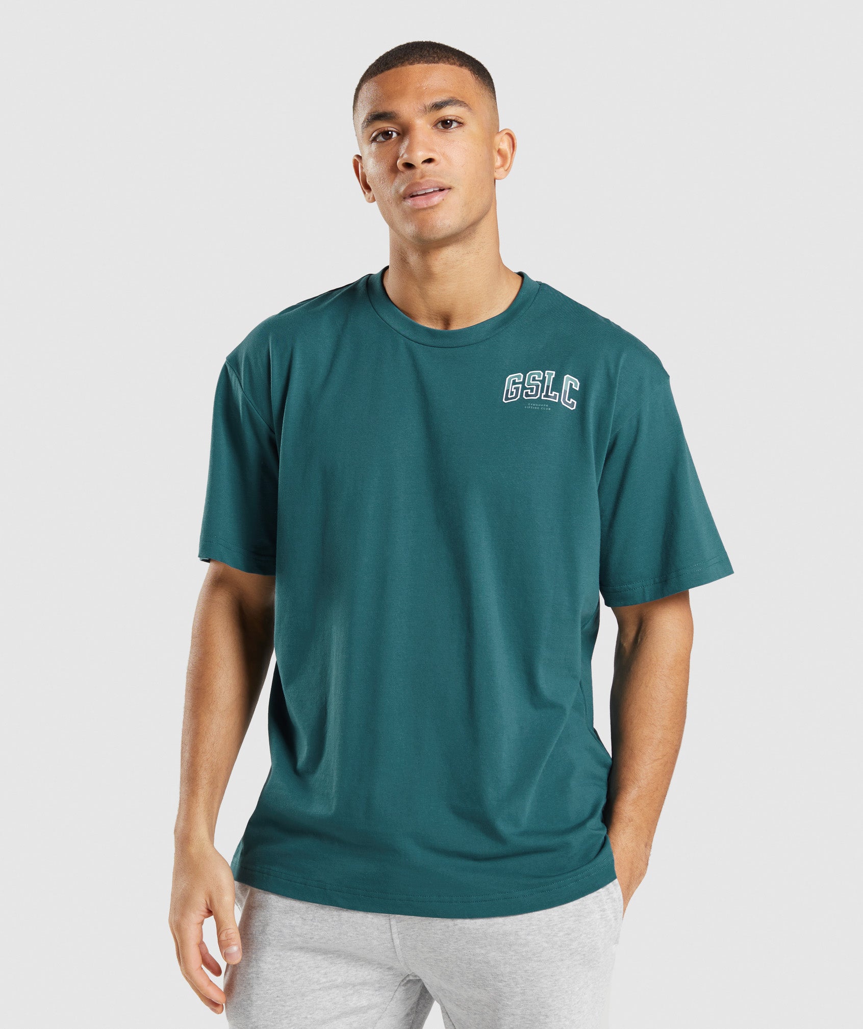 GSLC Oversized T-Shirt in Teal - view 1