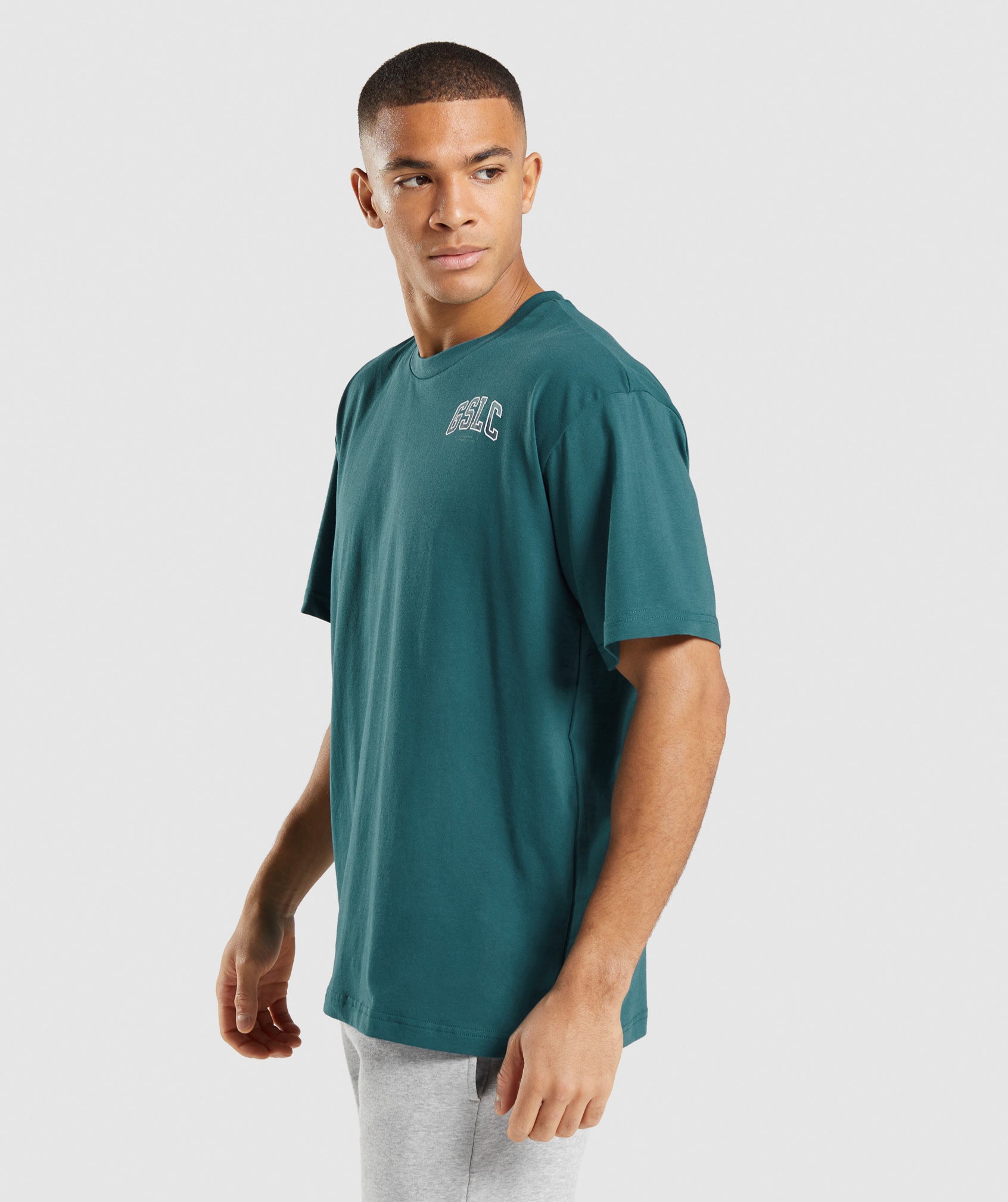 GSLC Oversized T-Shirt in Teal - view 3