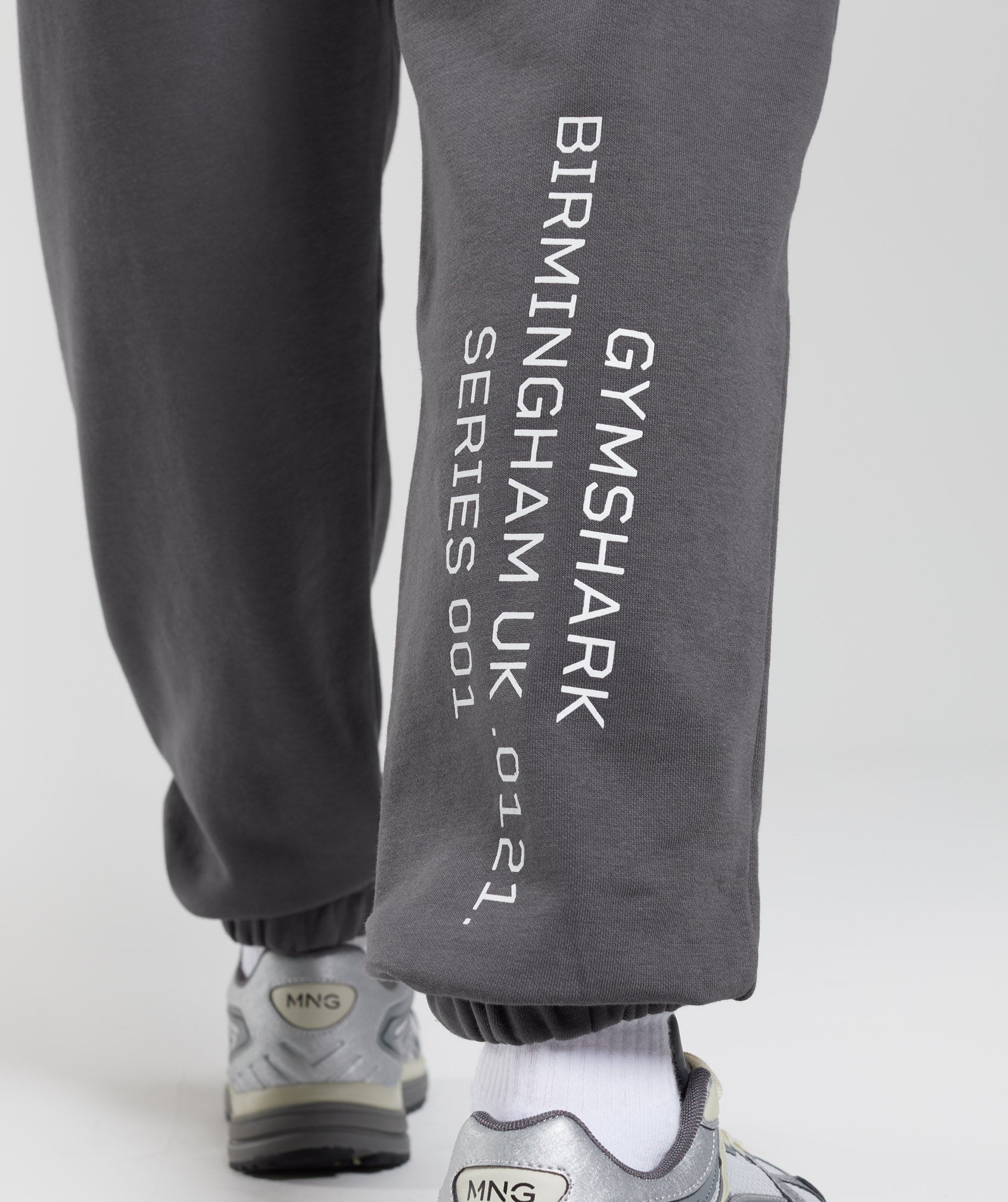 Activated Graphic Joggers in Silhouette Grey - view 3