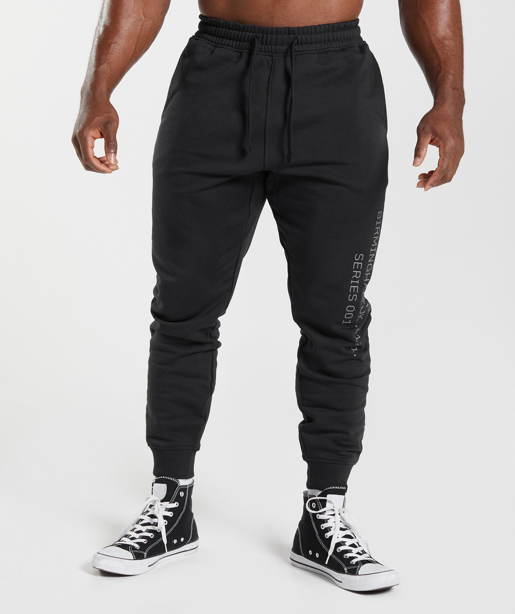Activated Graphic Joggers in Black - view 1